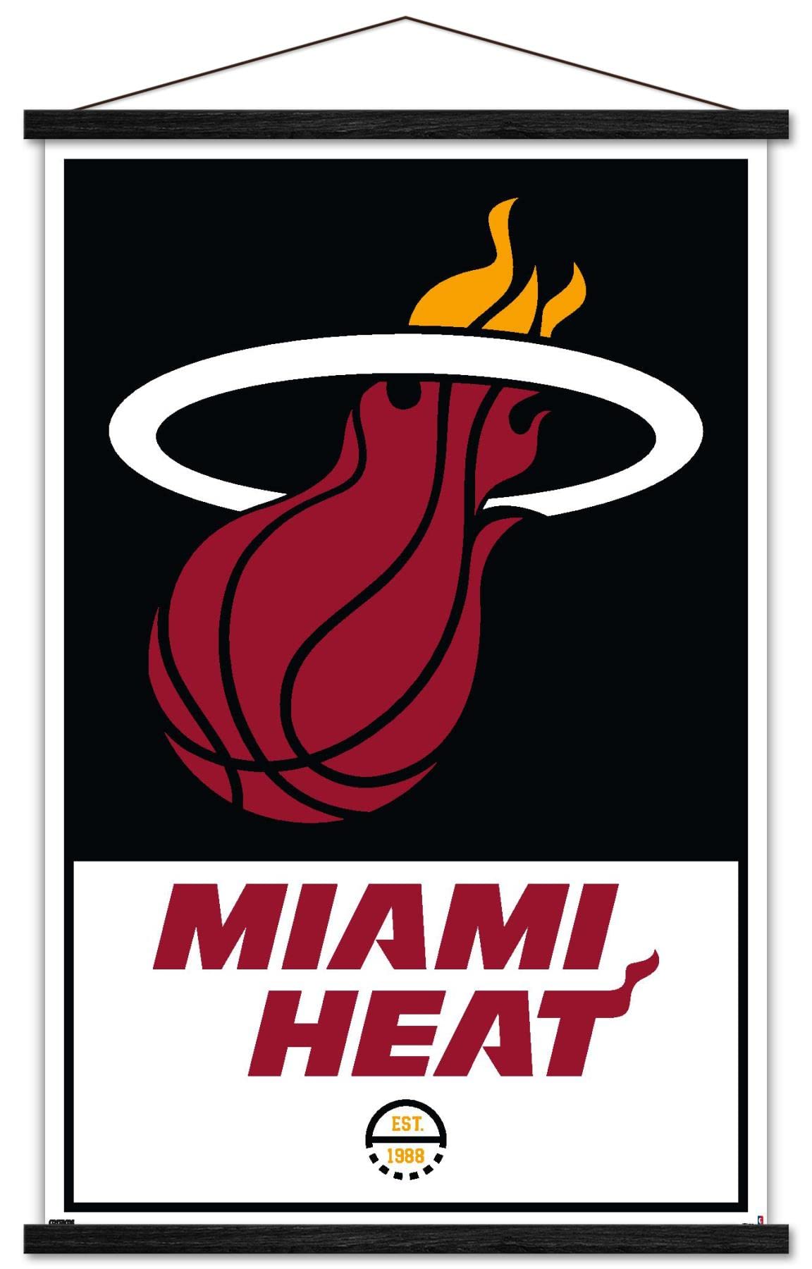 NBA Miami Heat Logo Wall Poster - 22.375