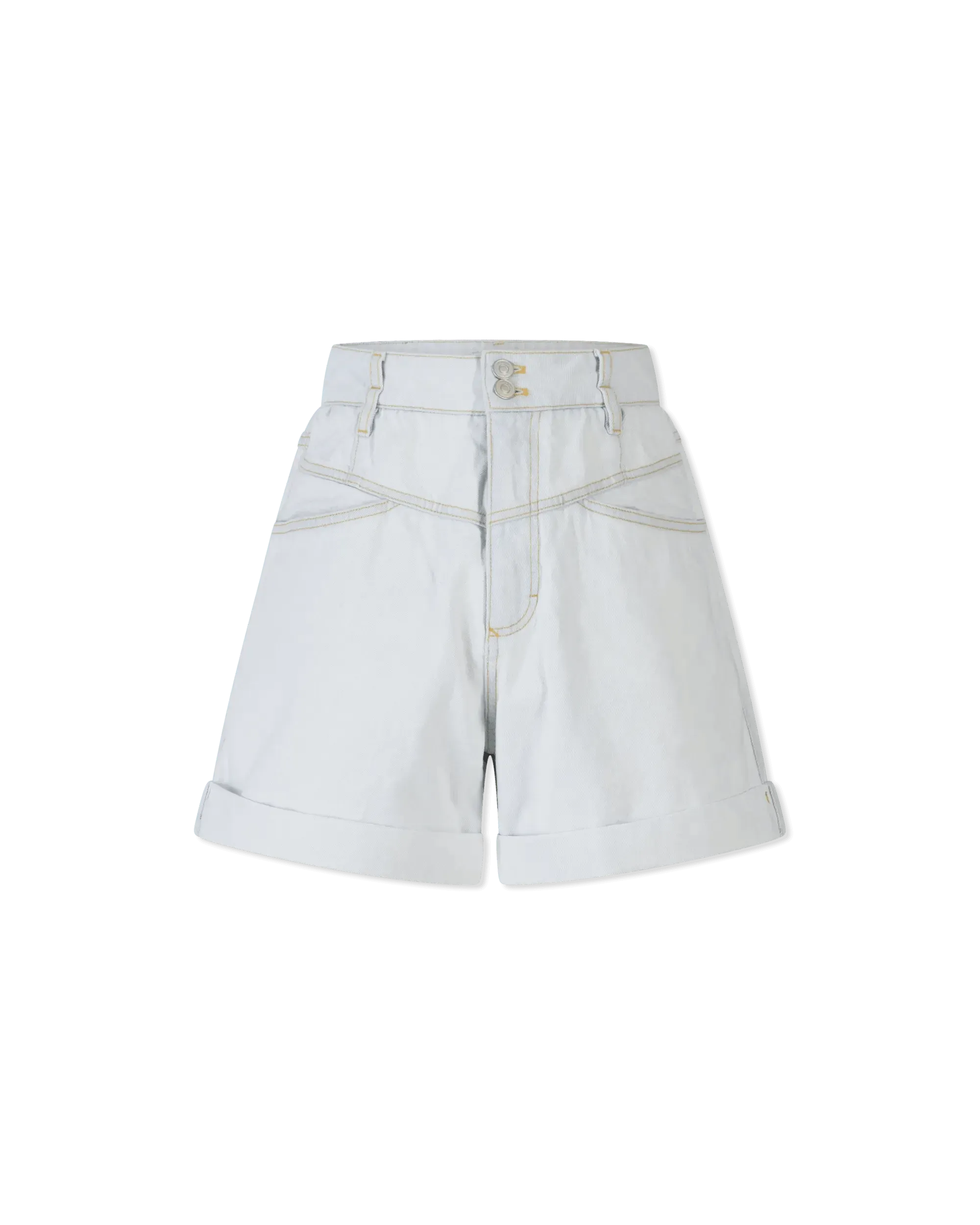 Stylish A-Line Denim Shorts for Women - High Waist Distressed Denim Shorts with Stretch - Perfect for Summer, Beach, and Casual Outfits