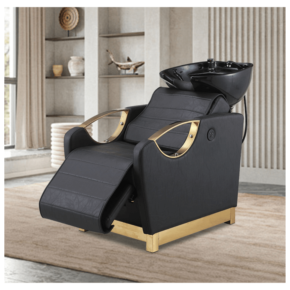 SalonLand Professional Shampoo Unit Massage Chair for Hair Salons - Ergonomic Back Washing Station with Adjustable Features for Ultimate Client Comfort | Perfect for Salon Spa Treatments & Hair Care Services