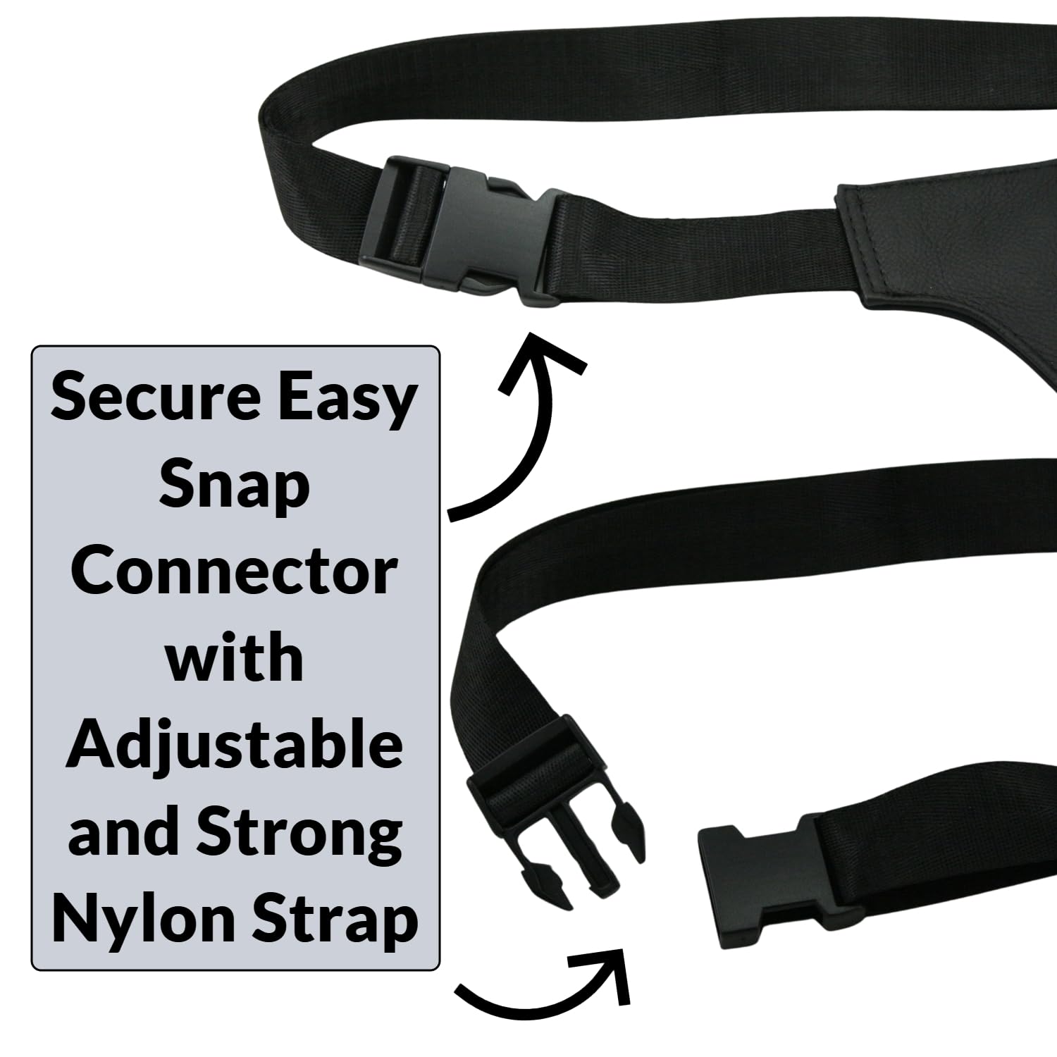 Skyway Leather Travel Money Belt - Hidden RFID Blocking Waist Pack for Men & Women | Slim & Secure Fanny Pack for Travel, Hiking & Daily Use