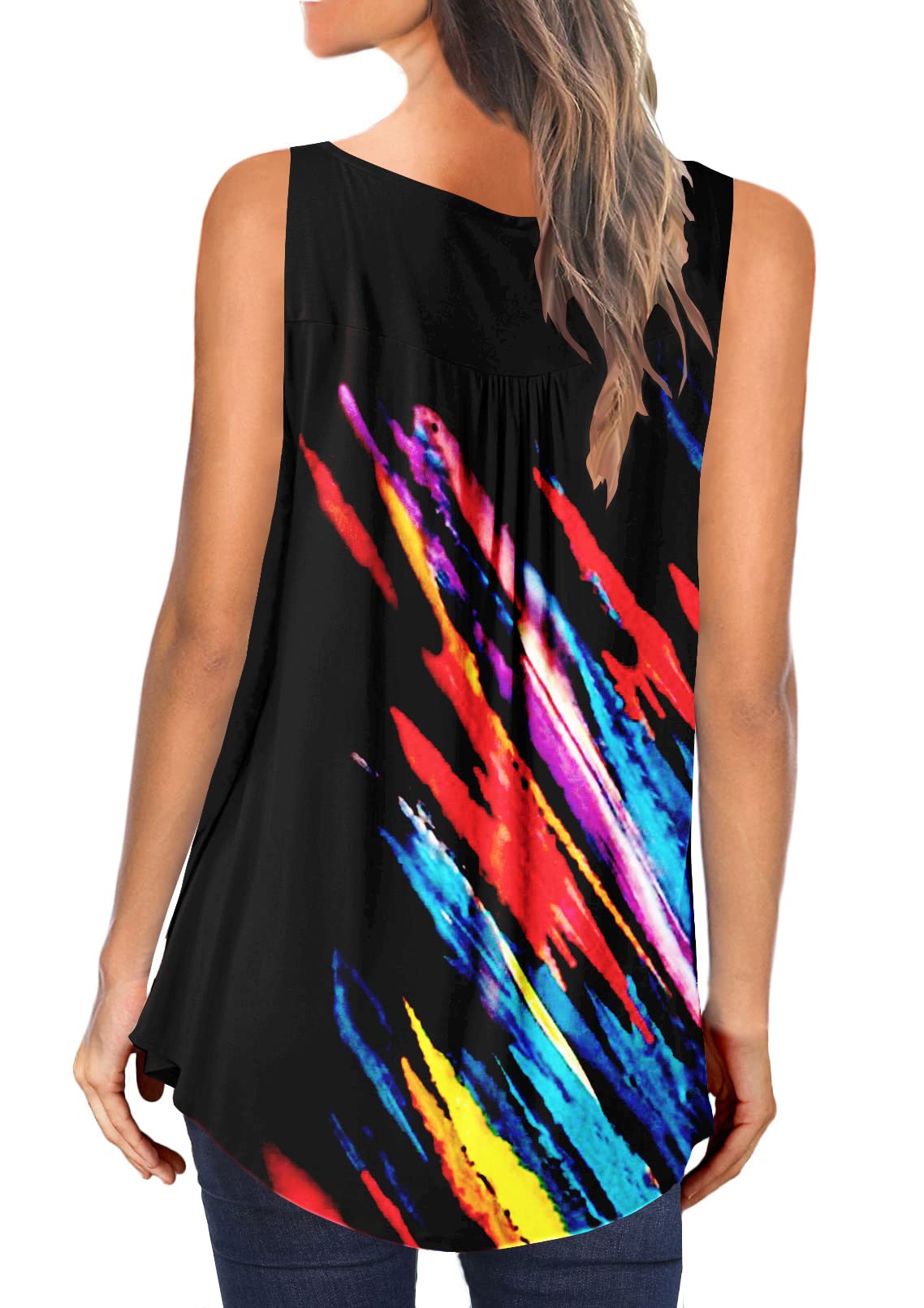 Plus Size Women's Casual Tank Tops - Summer Sleeveless Blouses for Leggings & Tunics