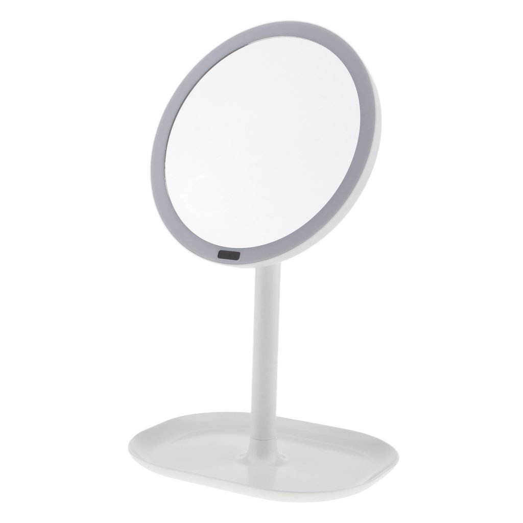 Losa 30 LED Lighted Makeup Mirror with Infrared Induction - Adjustable Vanity Mirror with Organizer, White | Perfect for Home Dressing Room, Bathroom & Travel Makeup Application