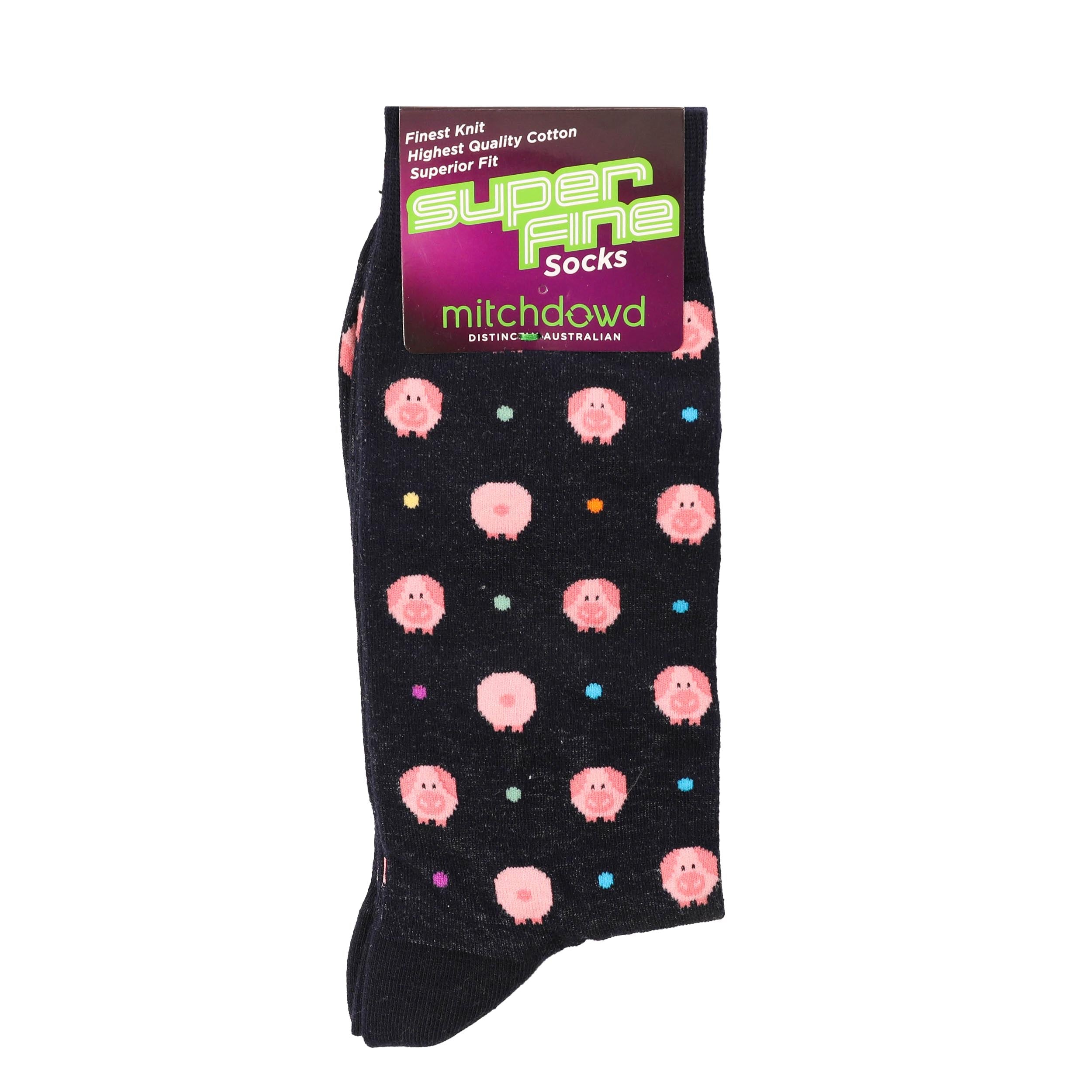 Premium Men's Ultra Soft Cotton Crew Socks - Navy Blue | Breathable & Comfortable Everyday Socks for Work, Gym & Casual Wear
