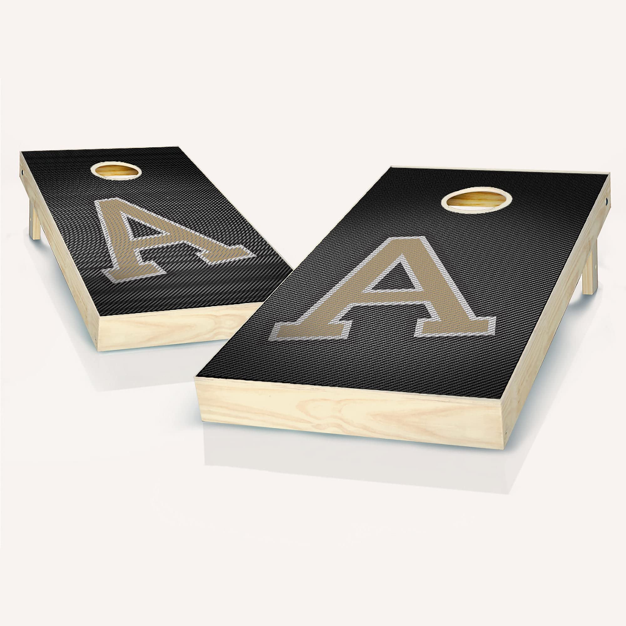 Army Camo Slanted Cornhole Game Set - 2 Wooden Cornhole Boards & 8 Bean Bags for Outdoor Tailgating, Backyard Parties, and Camping Fun