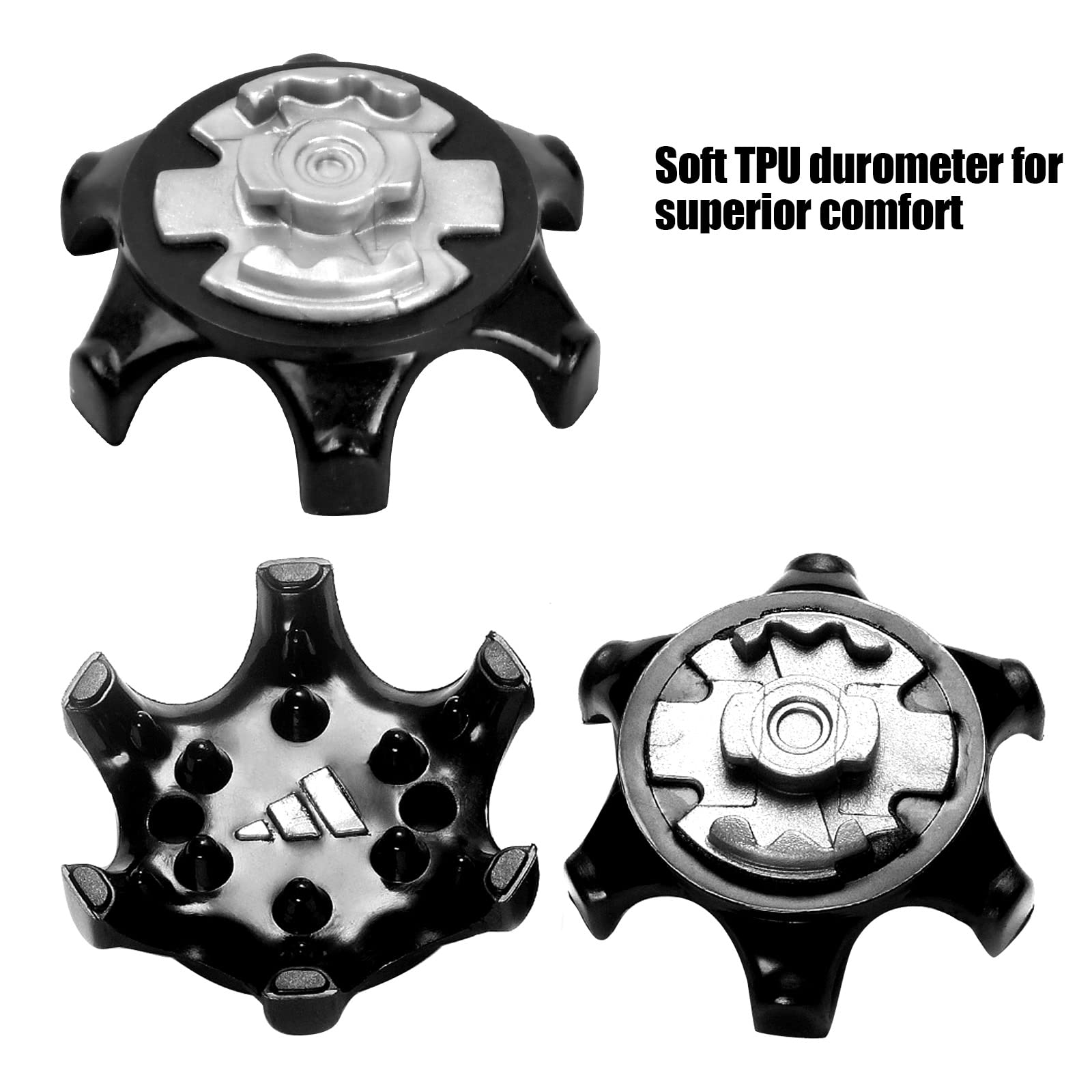 Dokpav 14Pcs Golf Shoe Spikes Stinger - Anti-Slip Rubber Cleats for Golf Shoes | Soft Spike Replacement for Fast Twist Studs | Perfect for Golf Course Traction & Sports Performance