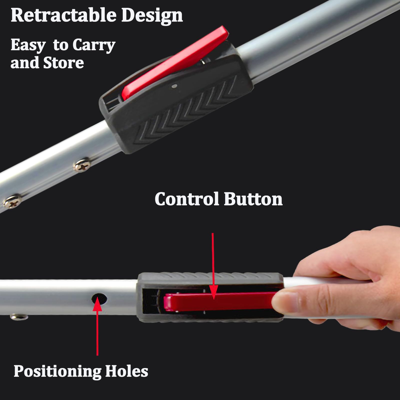 Professional 55''-87'' Telescopic Snake Catcher Tongs - Wide Jaw Reptile Grabber & Handling Tool for Safe Capture (2025 New Model) - Ideal for Pest Control, Wildlife Rescue & Reptile Enthusiasts