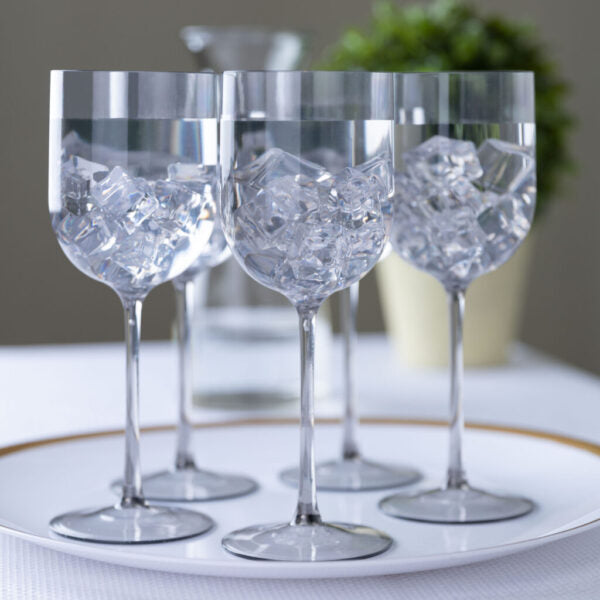 12 Oz Clear Plastic Wine Goblets - Shatterproof & Reusable for Parties, Weddings, and Outdoor Events - Set of 6 or 12 (BPA-Free) - Perfect for Picnics, BBQs, and Cocktail Receptions