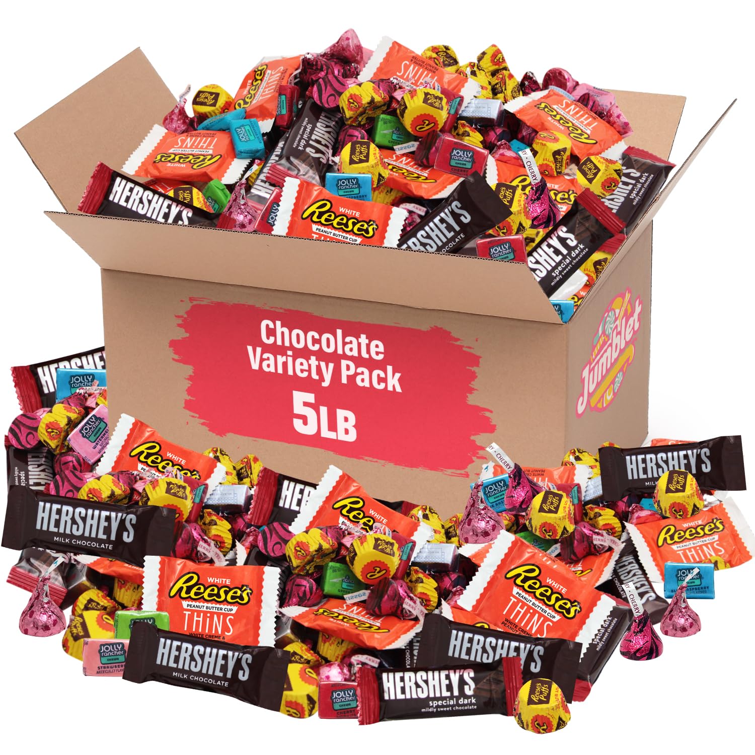5lb Chocolate Candy Mix Variety Pack - Bulk Assorted Chocolates & Sweets for Family Gatherings, Office Break Rooms, Candy Buffets, Birthday Parties & Holiday Treats - Perfect for Gifting & Snacking