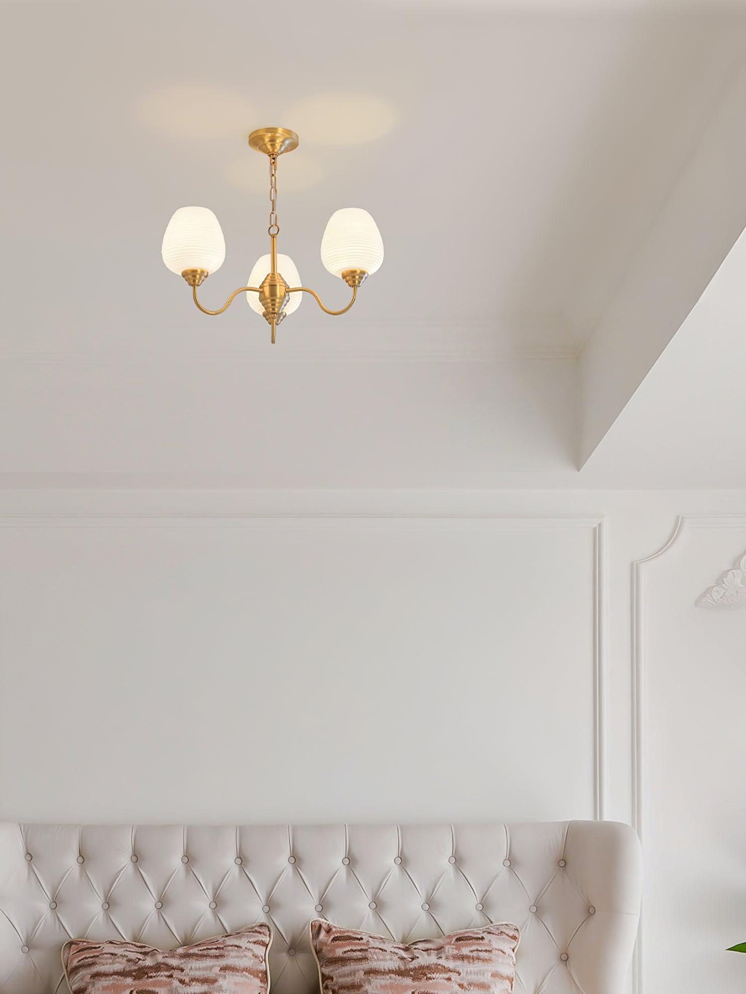Endon Alton Chandelier - Modern Crystal Ceiling Light Fixture for Dining Room, Living Room & Bedroom | Elegant Lighting Decor for Home & Office