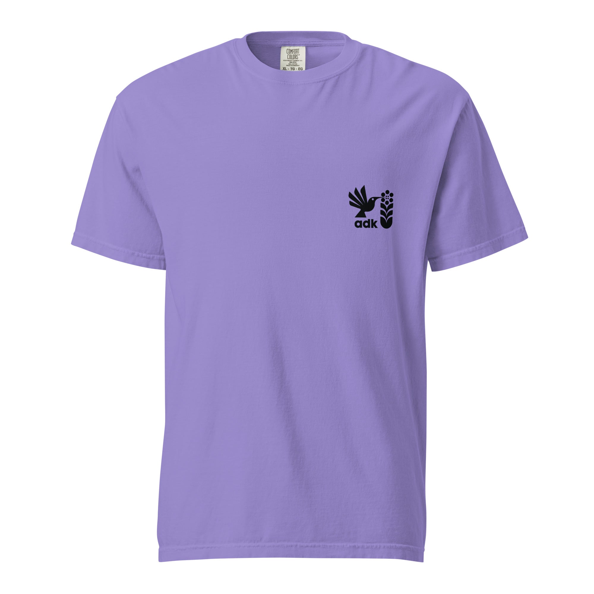 Hummingbird Graphic T-Shirt - Wildlife Series | Garment Dyed Soft Cotton Tee for Bird Lovers & Nature Enthusiasts | Casual Wear & Outdoor Activities