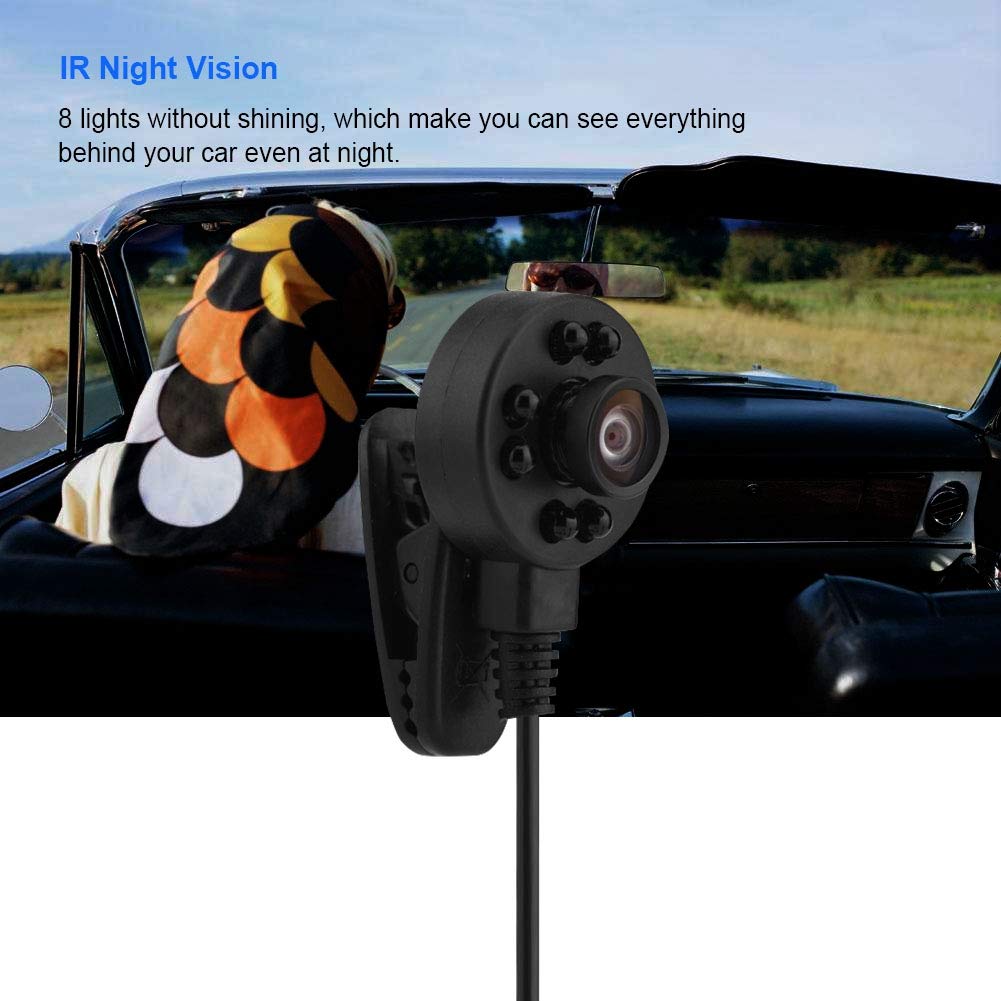 Fosa Mini Wired CCTV Security Camera with 8 LED IR Night Vision & Audio - Hidden Micro Camera for Home/Office Surveillance & Baby Monitoring