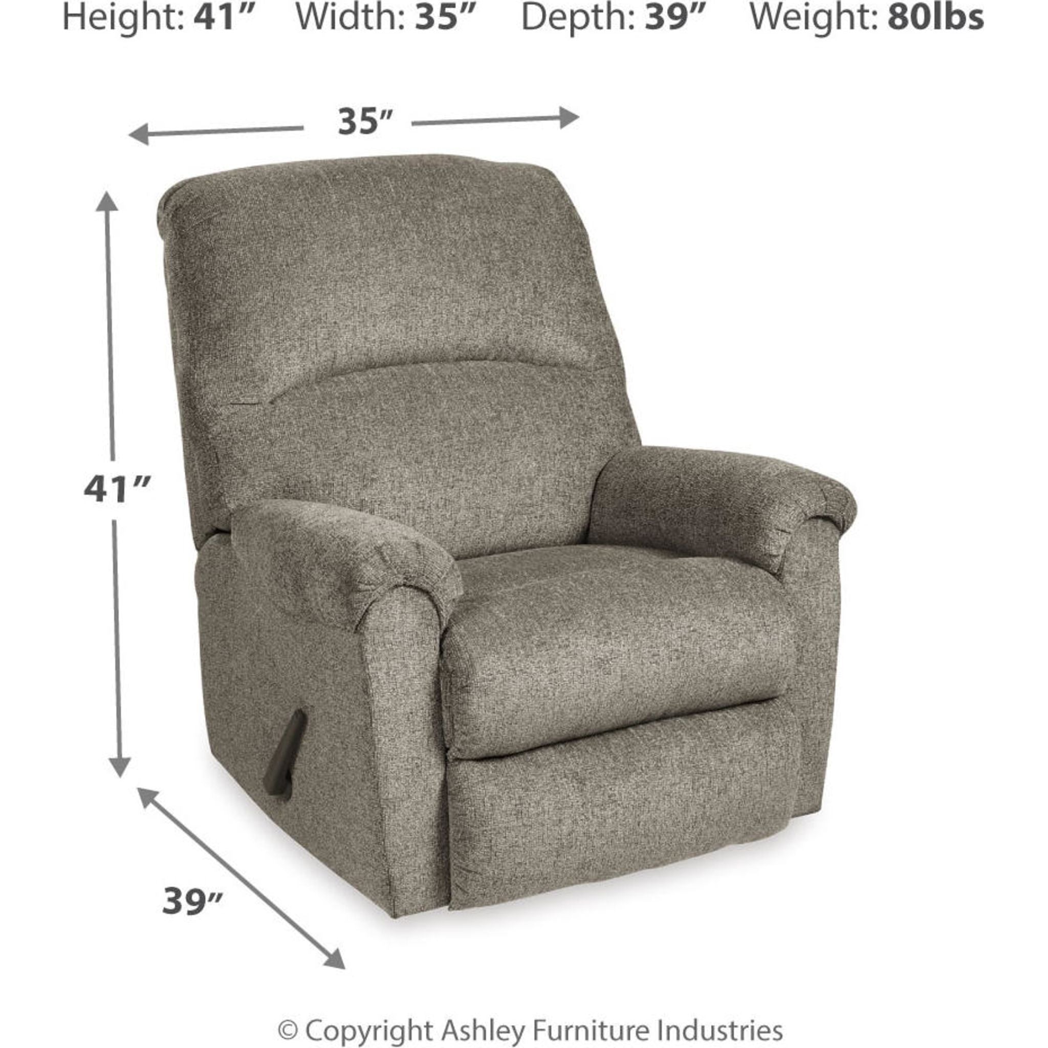 Ballinasloe Rocker Recliner Chair - Comfortable Rocking Recliner with Padded Seat & Back Support - Perfect for Living Room, Nursery, or Bedroom Relaxation