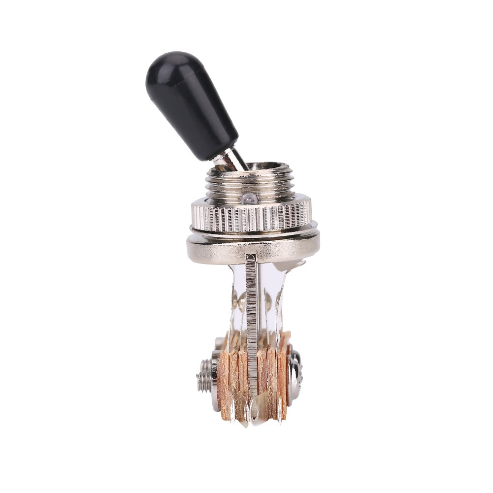 Alomejor 3-Way Guitar Pickup Selector Switch - Metal Toggle Replacement for Electric Guitar Parts | Perfect for Gibson, Fender & DIY Guitar Repairs
