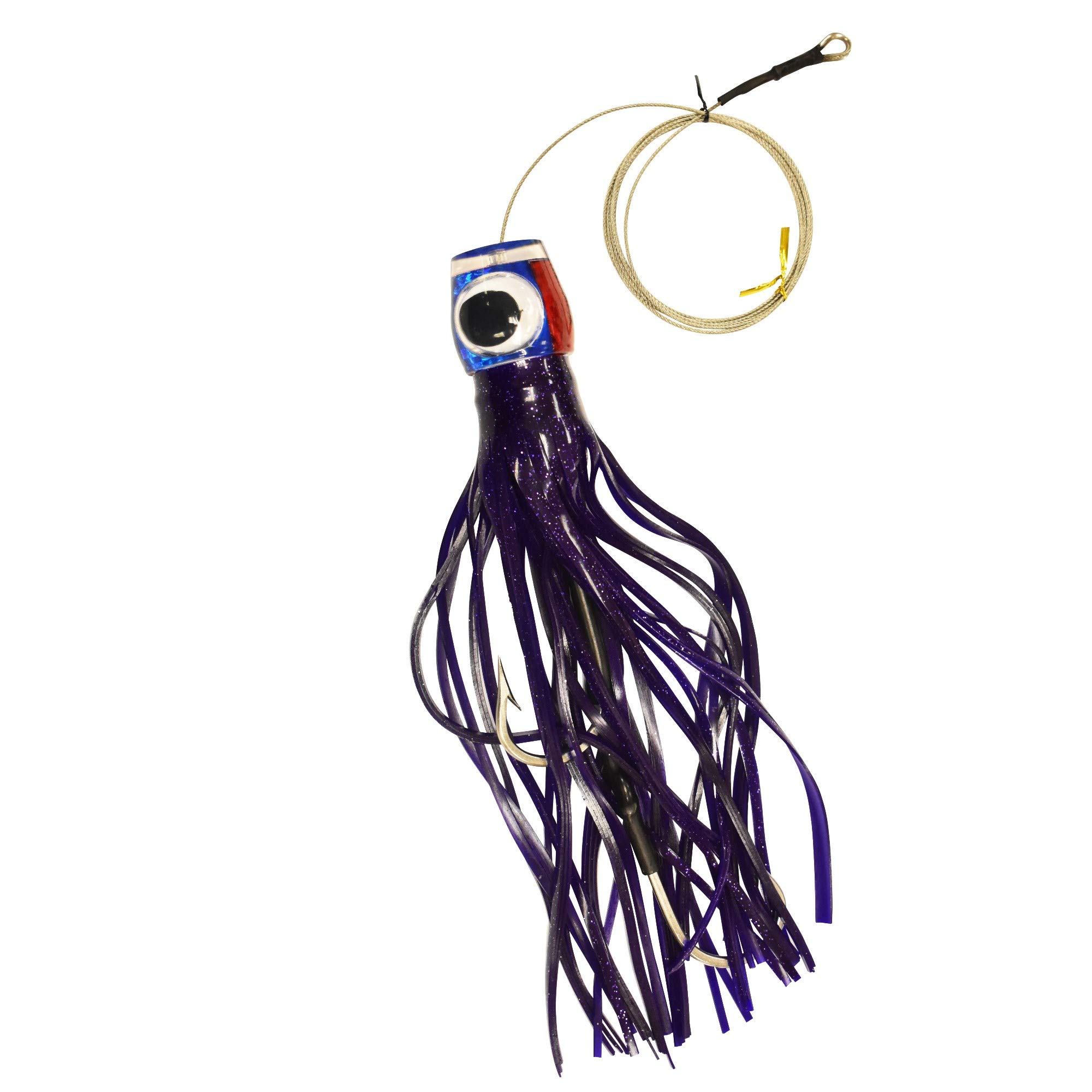 Wahoo Widow Maker Saltwater Fishing Lure - Cable Rigged Wahoo Lure for Saltwater Fishing - Perfect for Offshore Trolling and Big Game Fishing