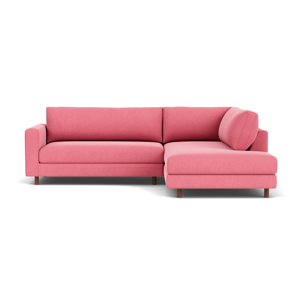 Douglas Fabric Right Corner Sofa - Modern L-Shaped Sectional Couch for Living Room, Small Spaces & Apartments | Comfortable Upholstered Furniture for Family Gatherings & Movie Nights