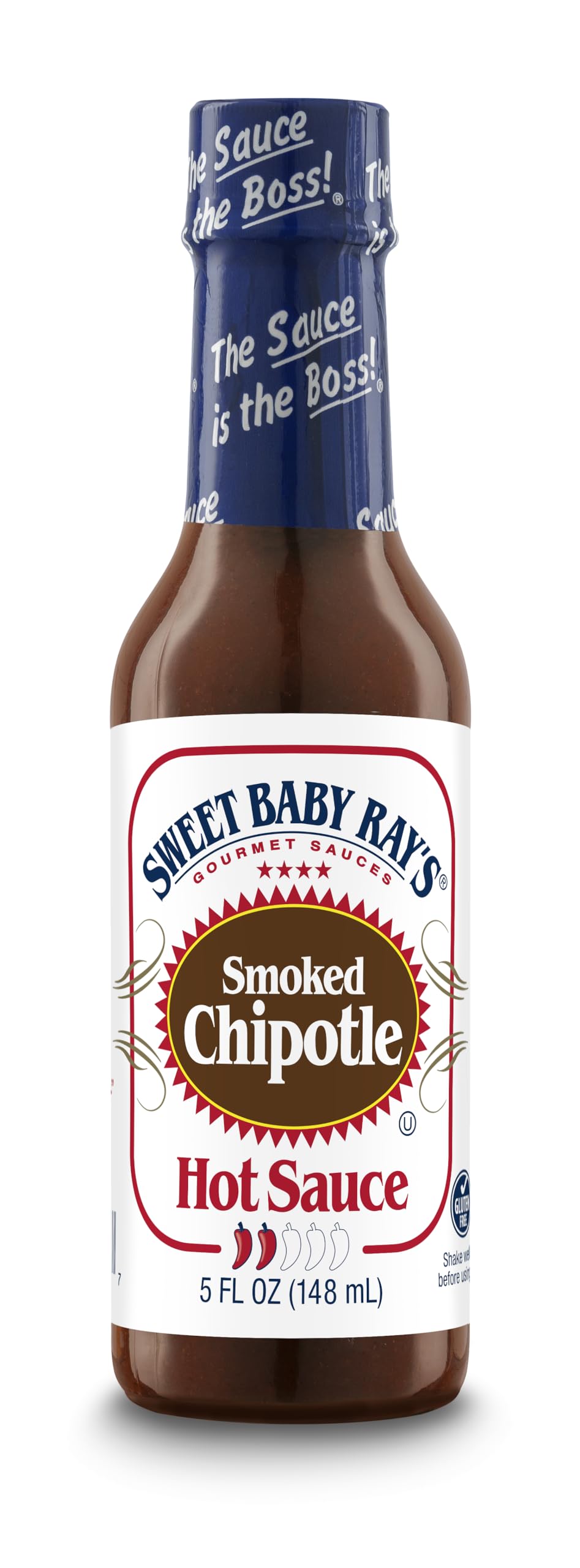 Sweet Baby Ray's Smoked Chipotle Hot Sauce - 5 Fl Oz Bottle | Spicy BBQ Glaze for Wings, Ribs & Burgers | Premium Hot Sauce for Grilling, Cooking & Dipping