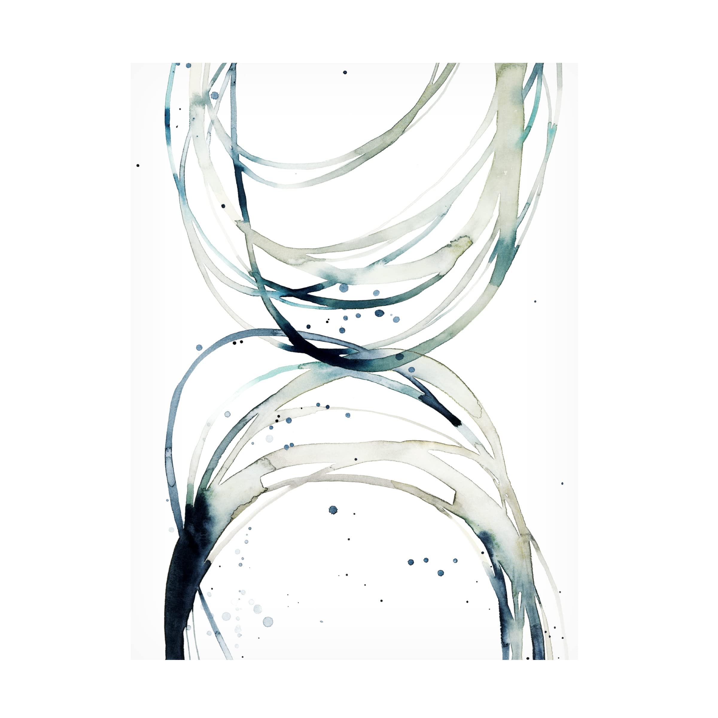 Grace Popp 'Threaded II' Canvas Wall Art Print - Modern Abstract Painting for Living Room, Bedroom & Office Decor | Trademark Fine Art Collection