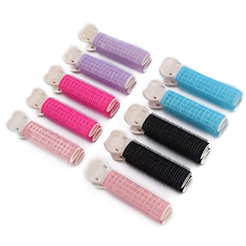 10Pcs Resin Hair Clip Curlers for Girls - Hair Styling & Dressing Tools for Women (Perfect for Home, Salon, Party & Wedding Hairstyles)
