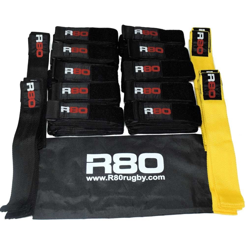 R80 Junior Rippa Rugby Sets for 30 Players - Complete Youth Rugby Equipment for Schools & Teams | Perfect for Training, Games & Sports Events