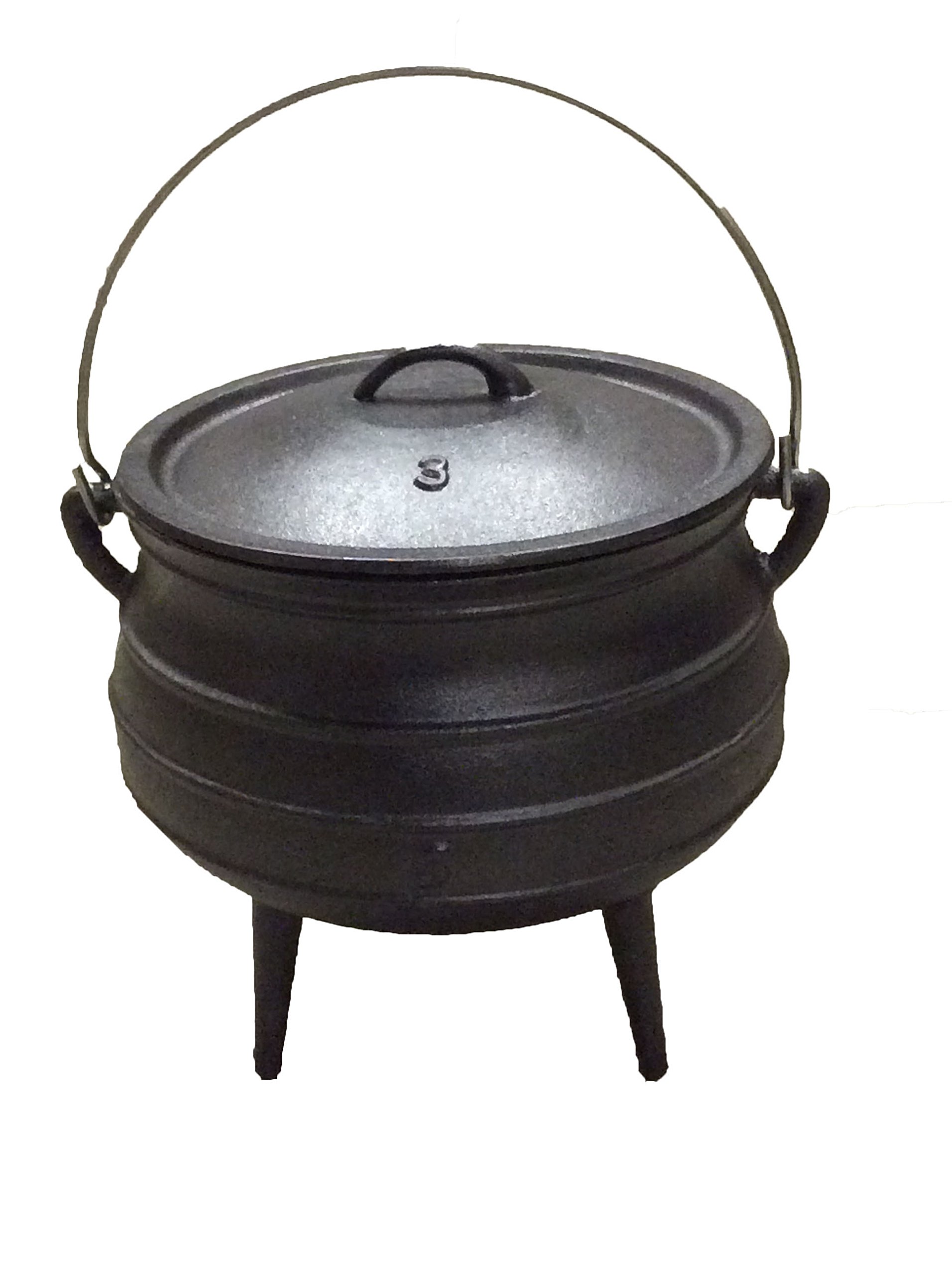**Cuisiland 10QT Cast Iron Potjie Pot – Heavy Duty Dutch Oven for Camping, Outdoor Cooking & Braising – Perfect for Stews, Soups & Slow Cooking**