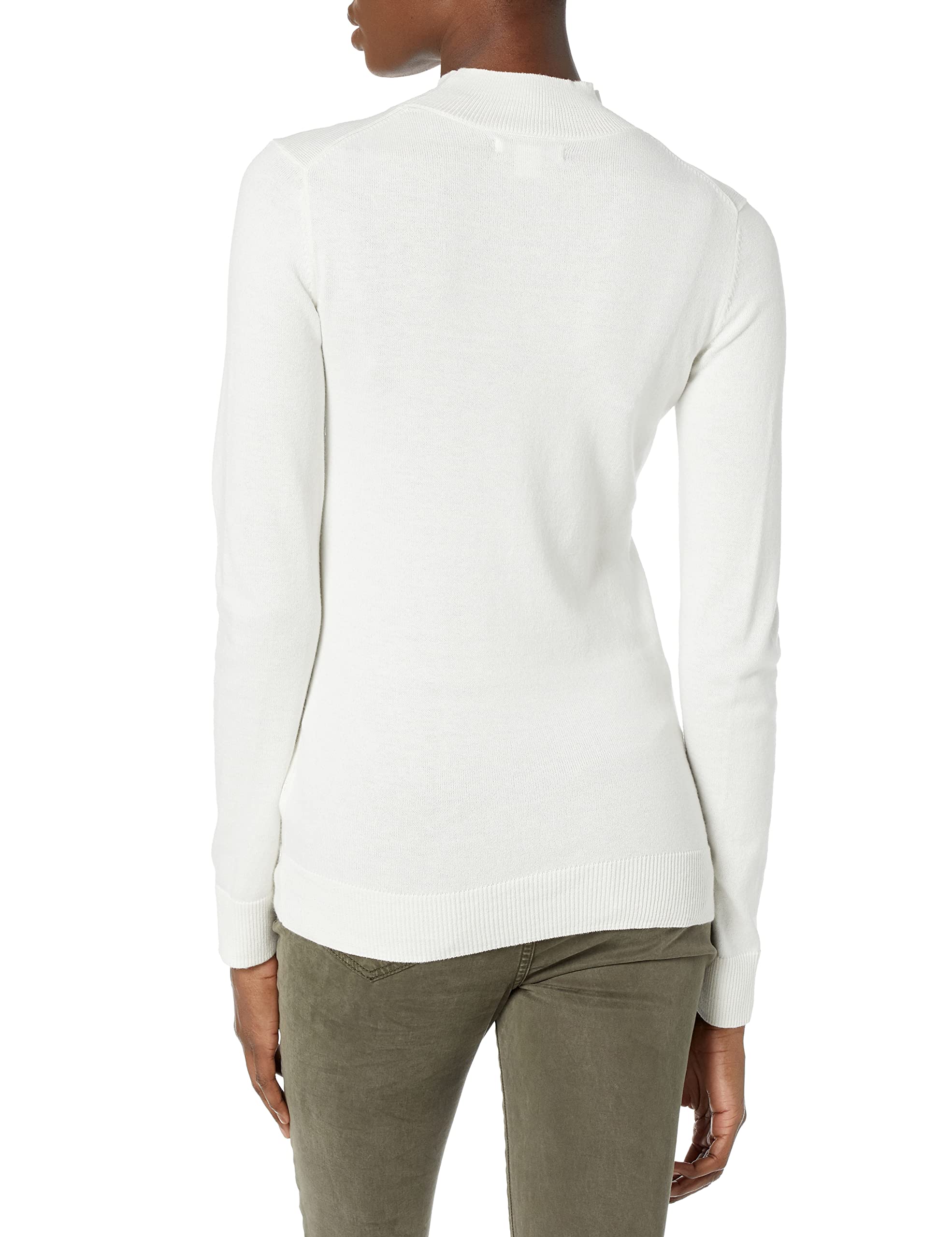 Amazon Essentials Women's Lightweight Mockneck Sweater - Soft Stretch Knit Pullover for Casual Wear & Layering (Plus Size Available) | Perfect for Office, Fall Outfits & Cozy Weekends