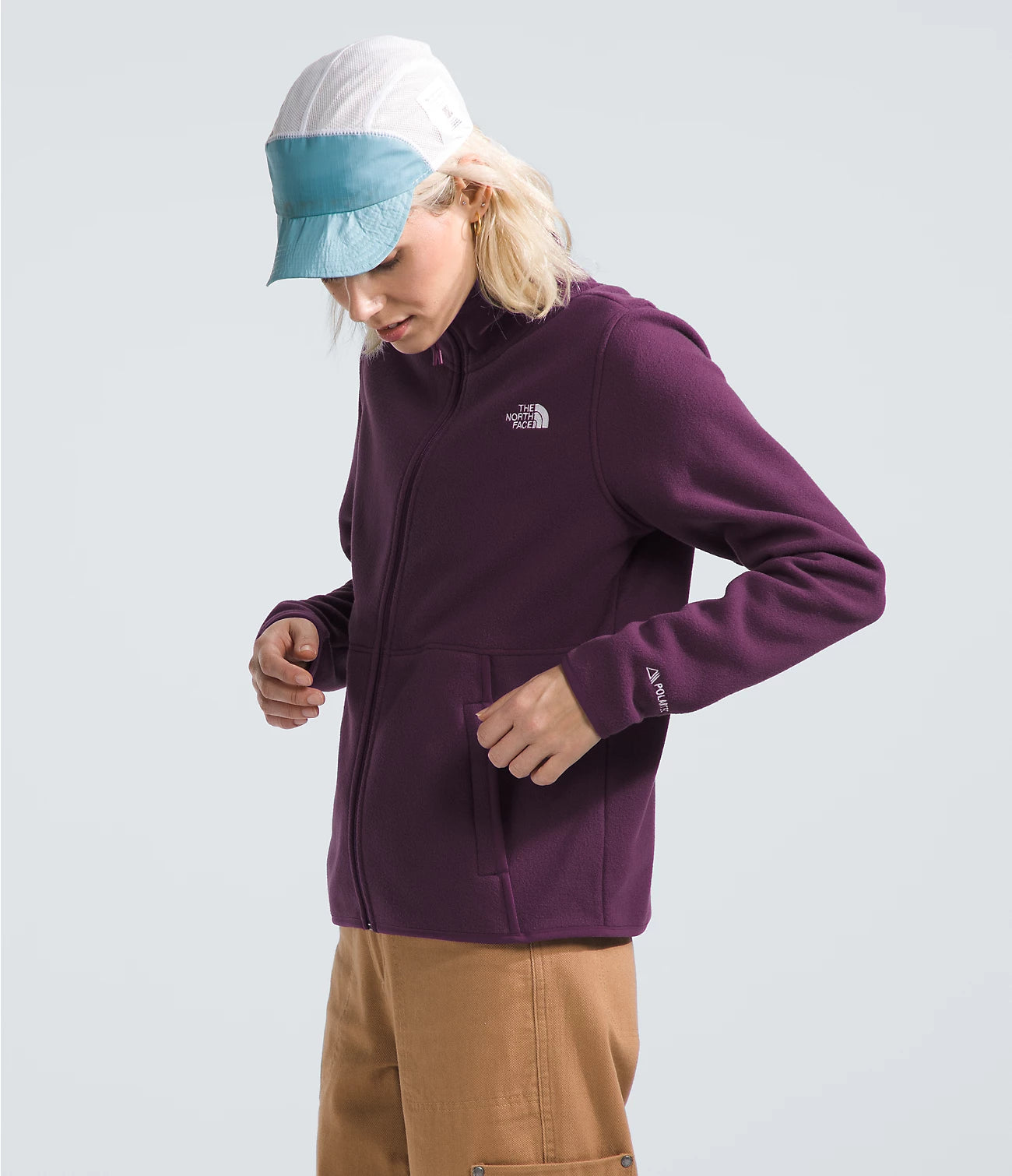 Women's Alpine Polartec® 100 Fleece Jacket - Lightweight Warm Winter Outerwear for Hiking, Camping & Outdoor Activities (NF0A7ZXE)