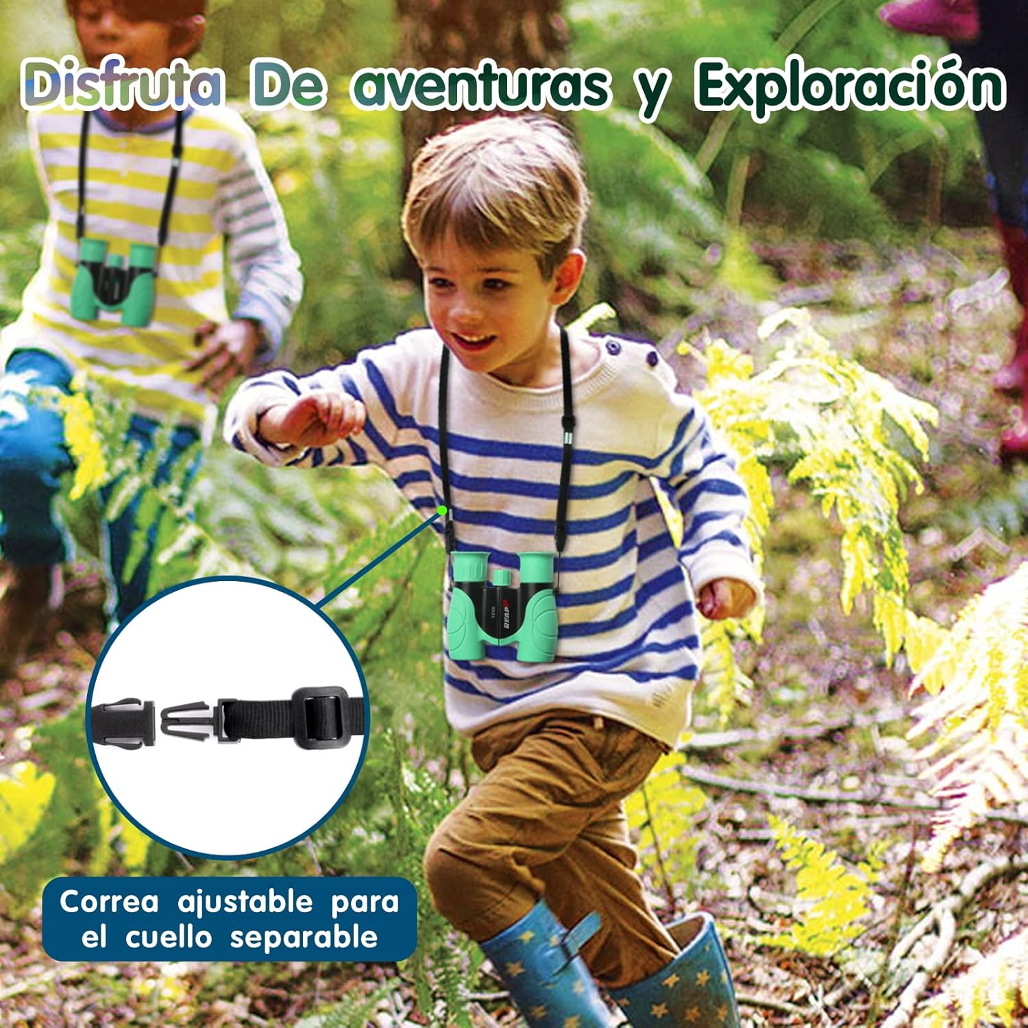 High Resolution 8x21 Compact Binoculars for Kids - Shockproof & Lightweight for Bird Watching, Hiking, Camping - Perfect Gift for Boys & Girls Outdoor Exploration & Learning Activities