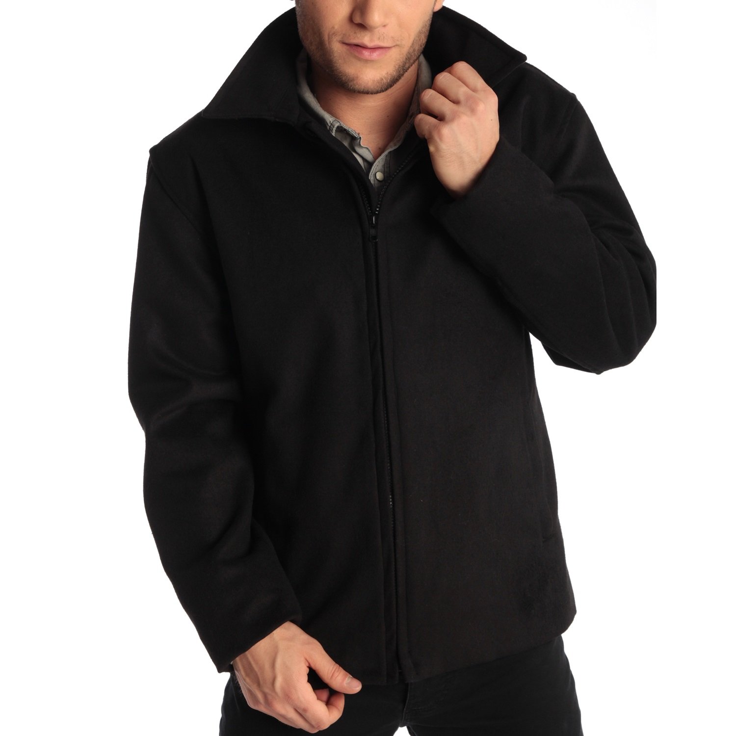 Alpine Swiss Grant Men's Wool Bomber Jacket – 28