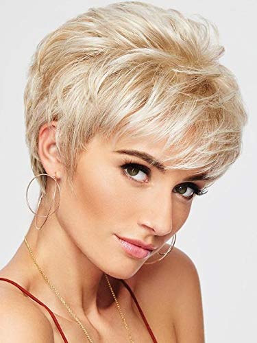 Raquel Welch Sparkle Wig - Short Textured Layers Synthetic Hair in Shaded Iced Cappuccino | 3