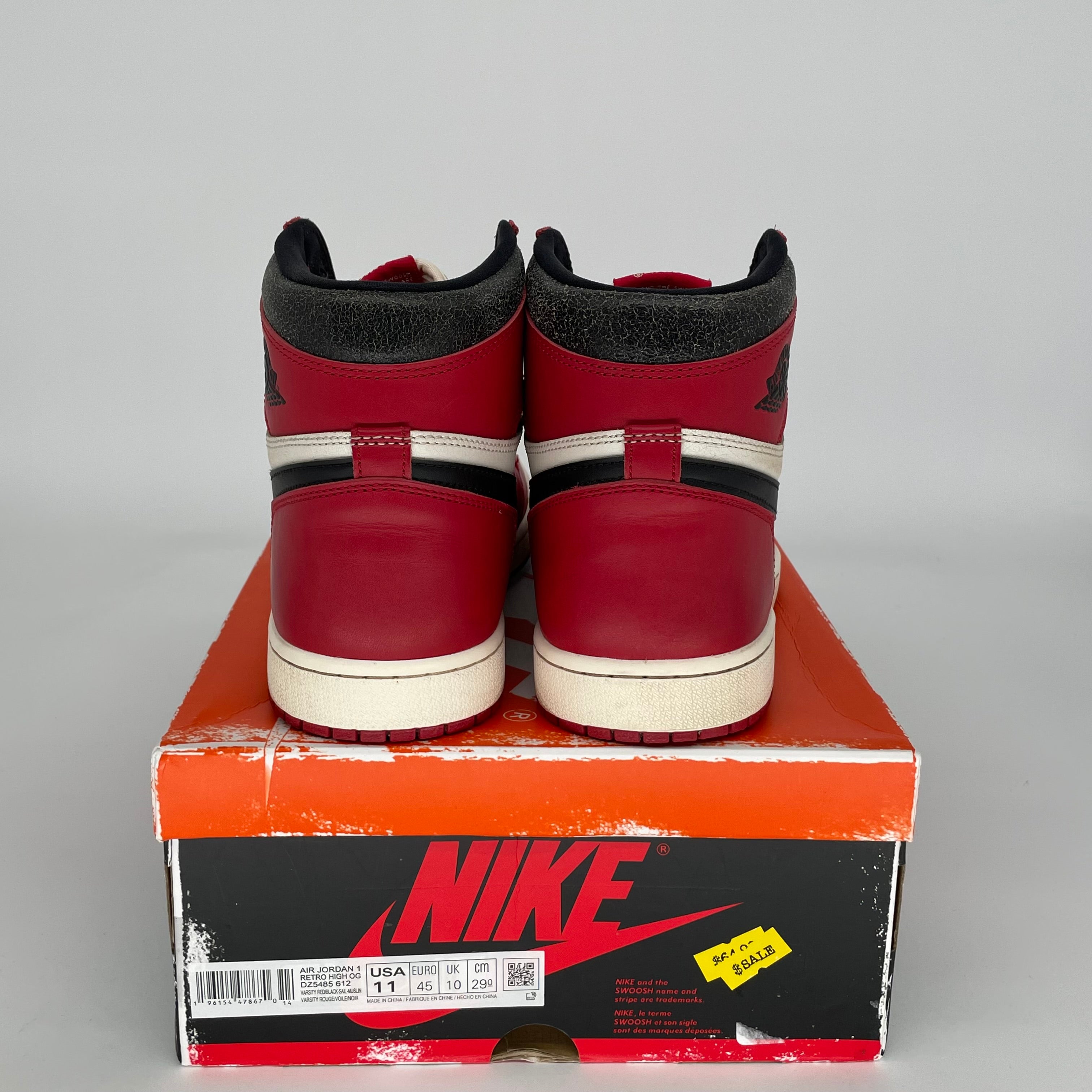 Original Air Jordan 1 Lost and Found Sneakers - Size 11 (DZ5485-612) - Retro Basketball Shoes for Men - Perfect for Streetwear, Collecting & Casual Wear
