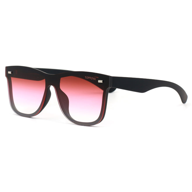 Stylish Burgundy Square Wayfarer Sunglasses for Women - Trendy UV Protection Shades for Outdoor, Beach, and Driving