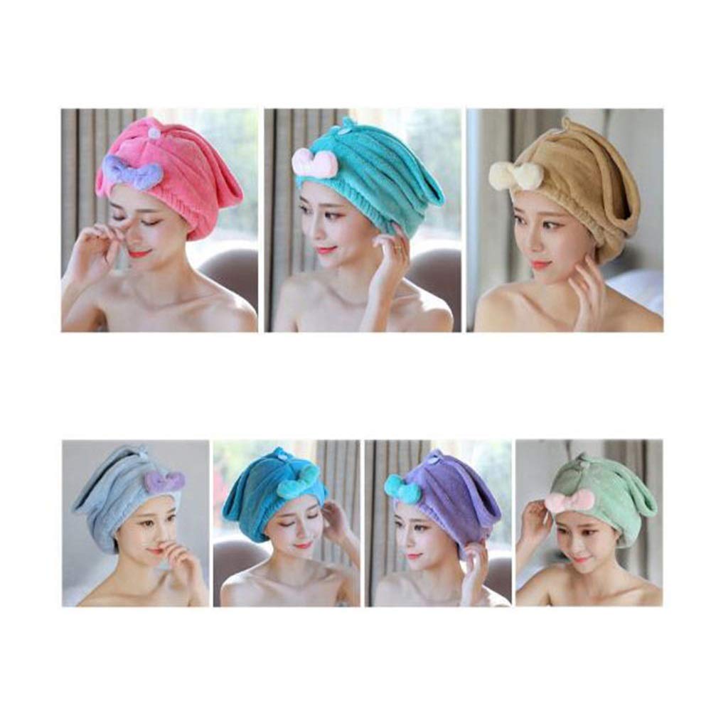 9 Pack Microfiber Hair Towel Wrap Turban - Super Absorbent Quick Dry Hair Towel for Women & Men - Perfect for Shower, Bath, Swimming & Salon Use