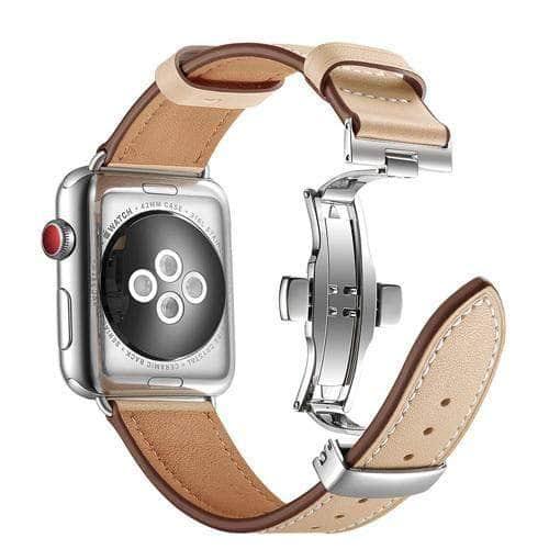 Premium Genuine Leather Strap for Apple Watch - Durable & Stylish Replacement Band for Workout, Office & Everyday Use
