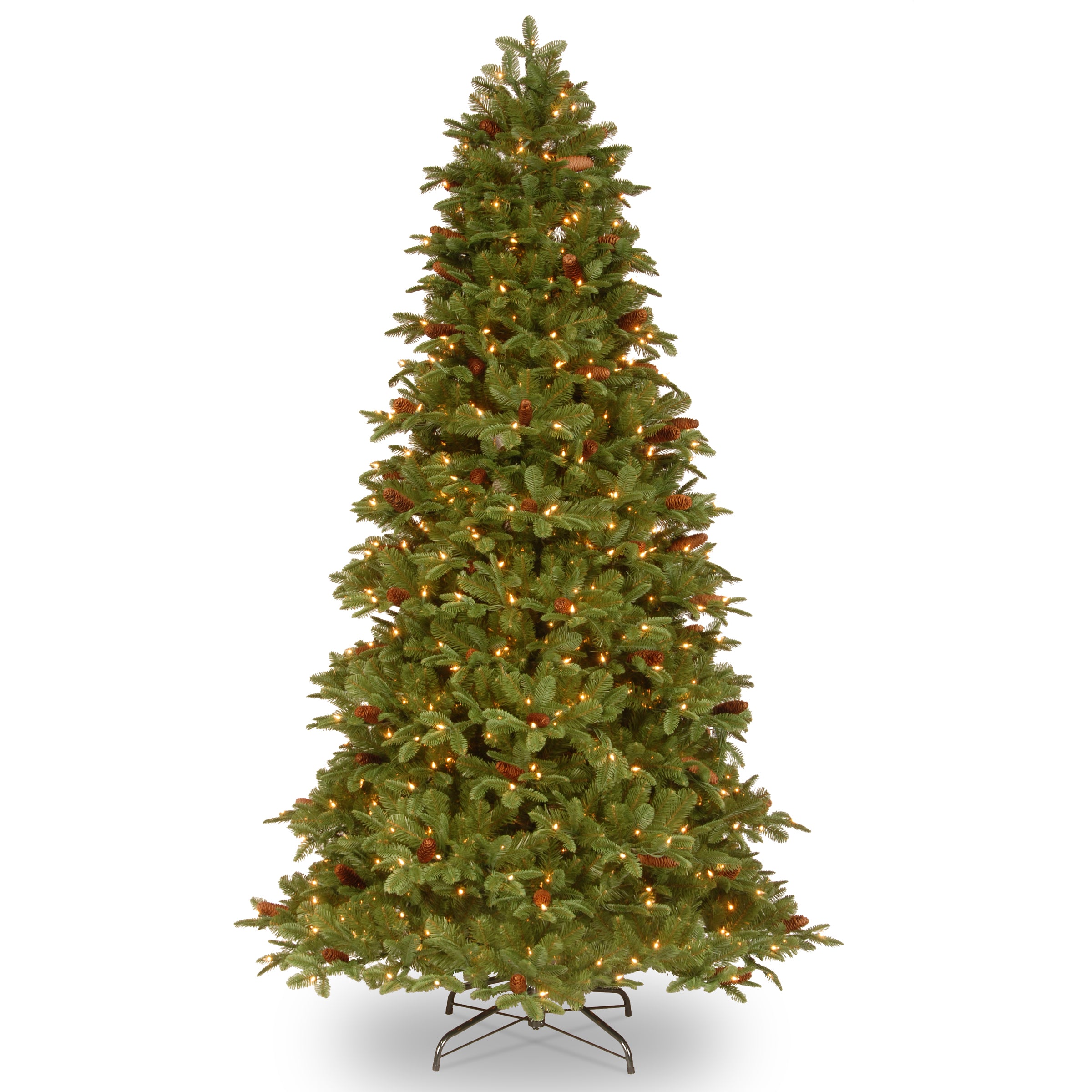 7.5 ft Pre-Lit Oakridge Medium Artificial Christmas Tree with Clear Lights - Perfect for Home, Office, and Holiday Decorations