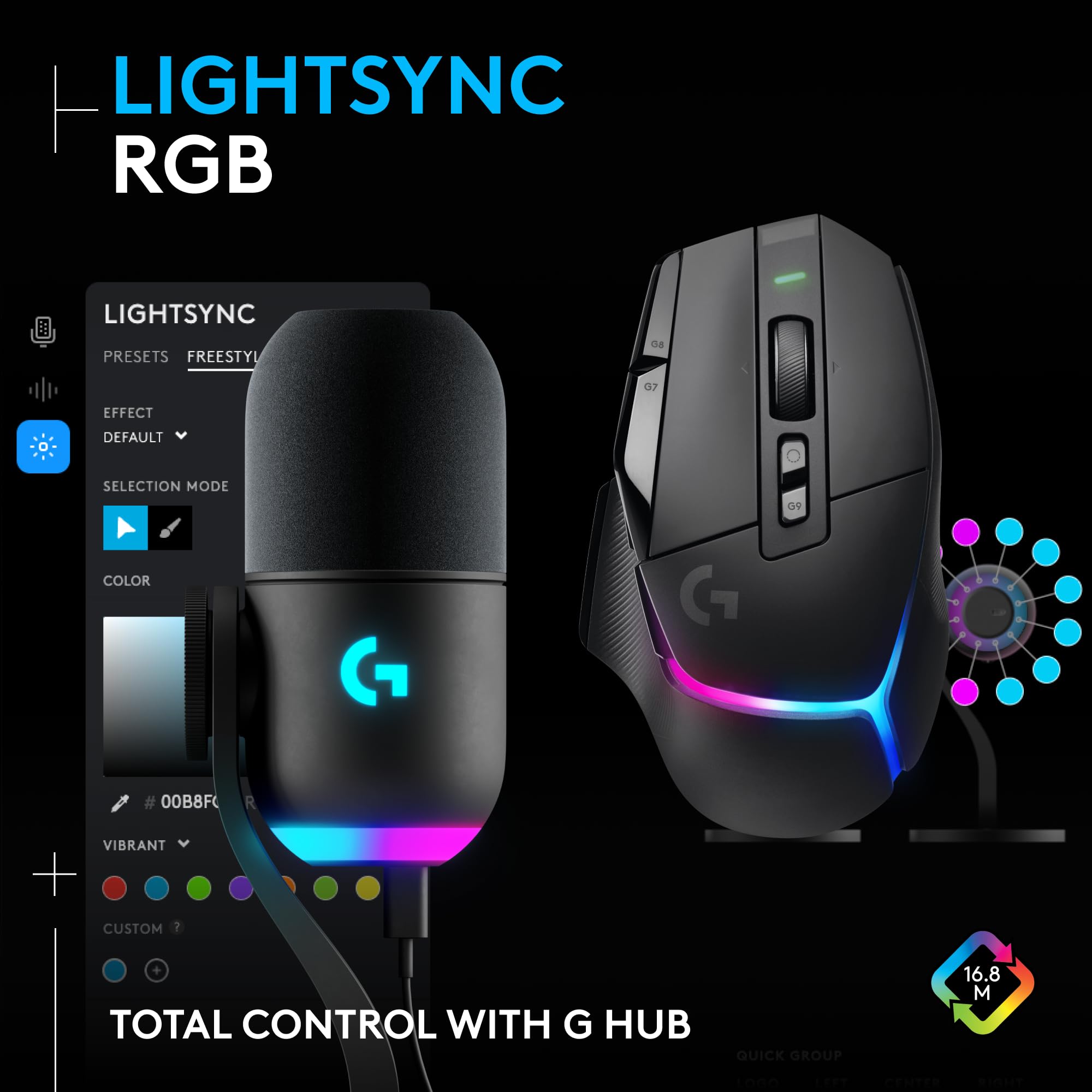 Logitech G502 X PLUS Wireless Gaming Mouse with HERO 25K Sensor & Blue Yeti GX RGB Streaming Microphone Bundle - Customizable RGB Lighting & Sound for PC/Mac Gamers - Perfect for FPS Gaming & Live Streaming