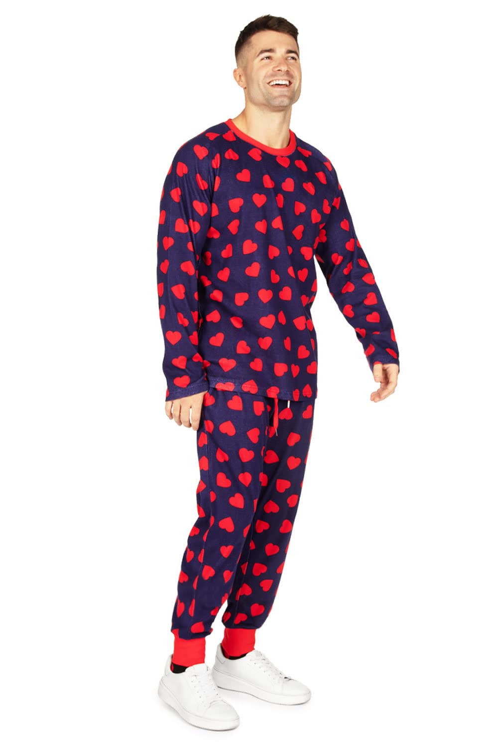 Tipsy Elves Valentine's Day Pajama Sets for Adults - Matching Couples Loungewear | Romantic Sleepwear for Valentine's Date Night & Cozy Winter Nights at Home