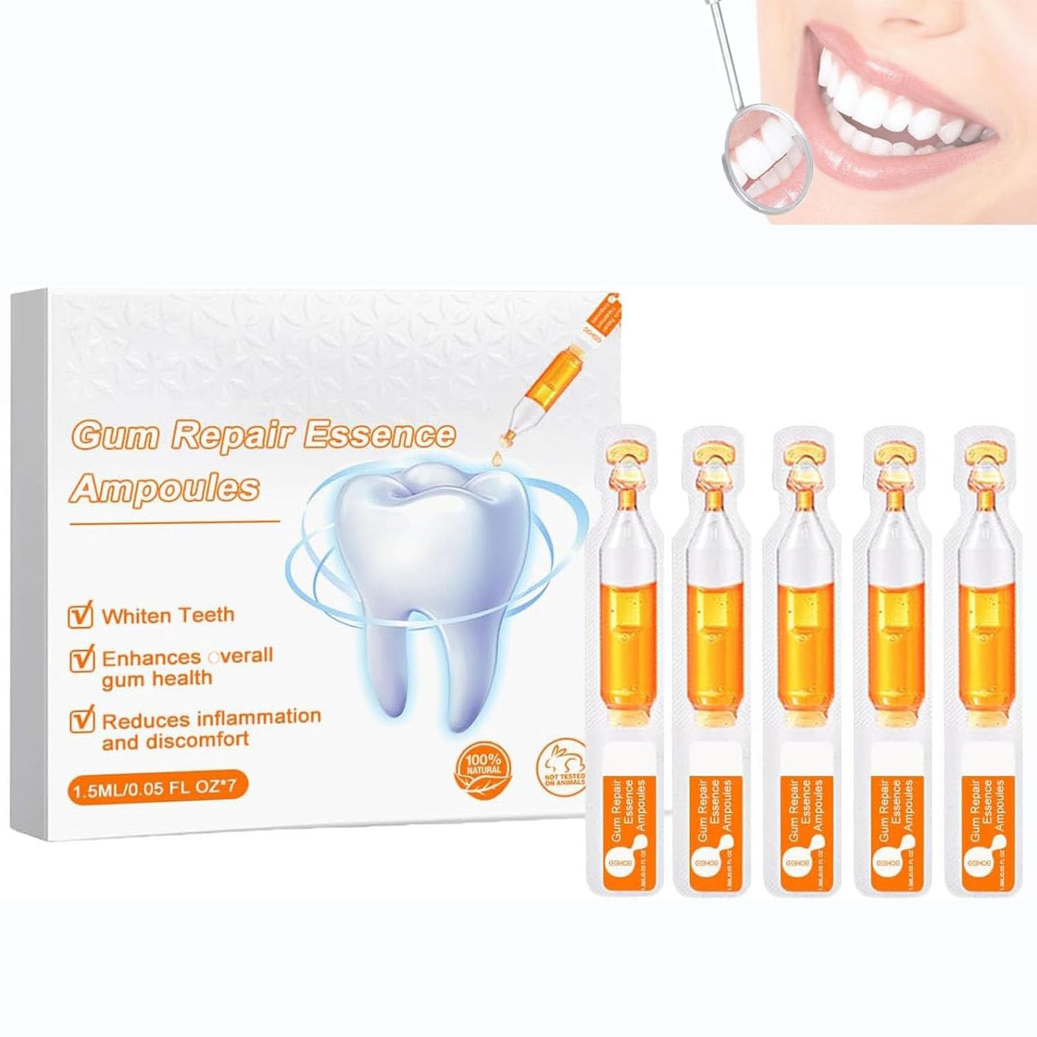 Gum Repair & Regrowth Treatment Serum - 2PC Set for Healthy Gums & Teeth Whitening | Tartar Removal & Gum Protection | Dental Care Solution for Sensitive Gums & Oral Hygiene