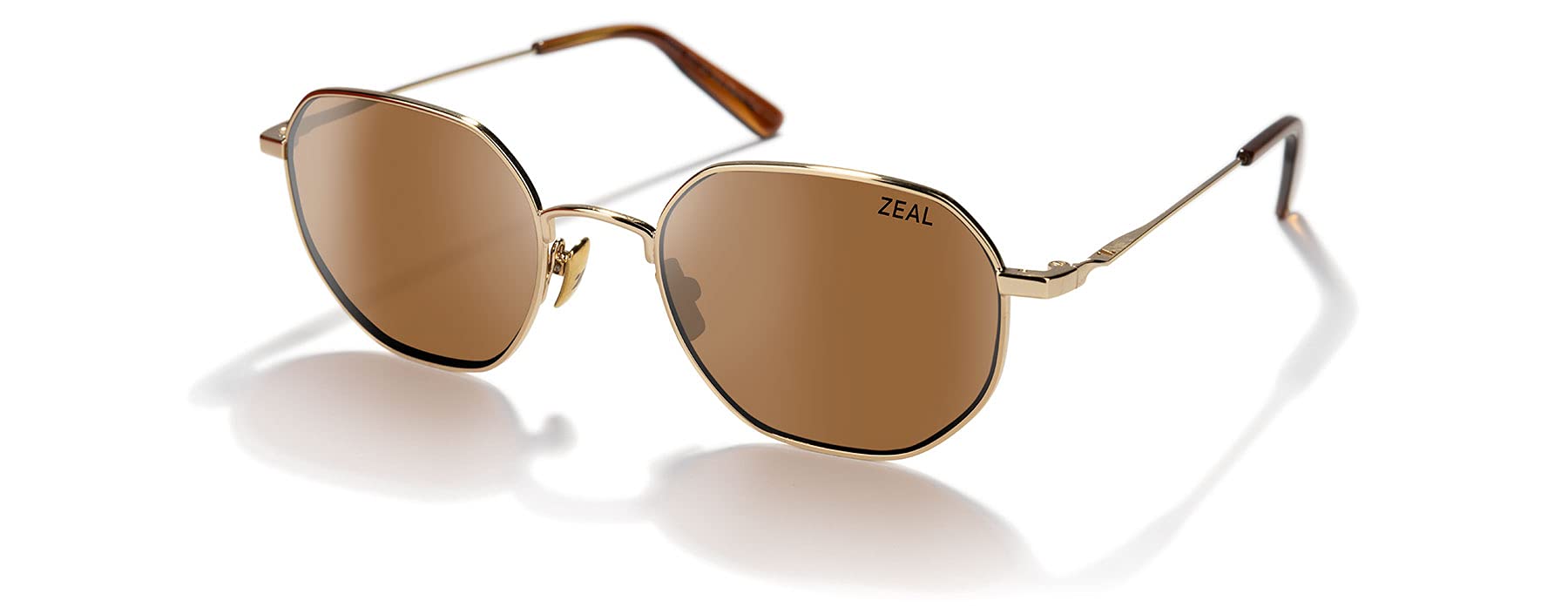 Zeal Optics Easterly Round Aviator Polarized Sunglasses for Men & Women - UV Protection, Lightweight & Stylish for Driving, Beach & Outdoor Activities