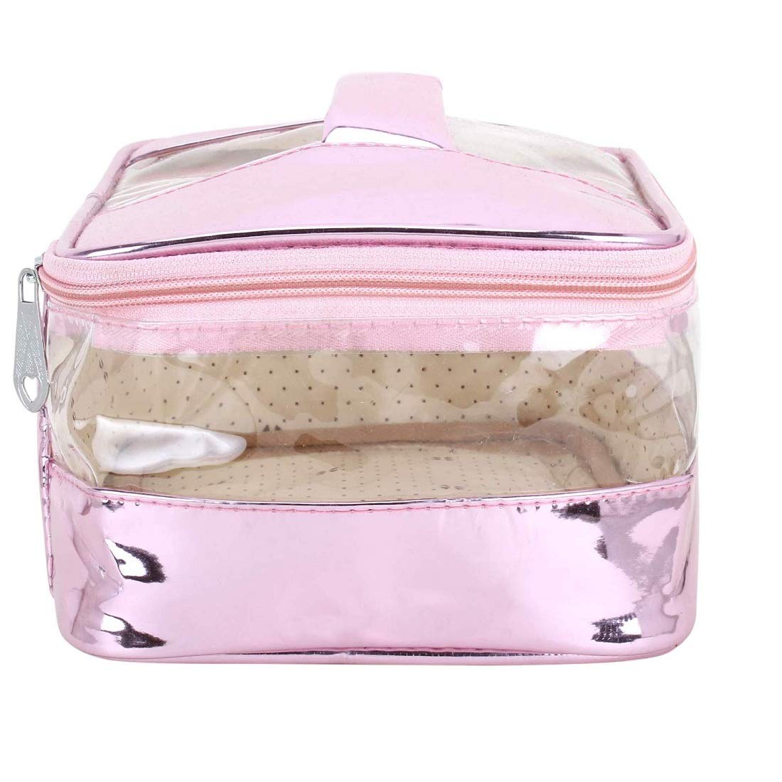 NA PURSE Women's Vanity Box Cosmetic Case - Pink Toiletry Bag for Girls & Ladies (CC005) | Perfect for Travel, Makeup Storage & Organizing Beauty Essentials