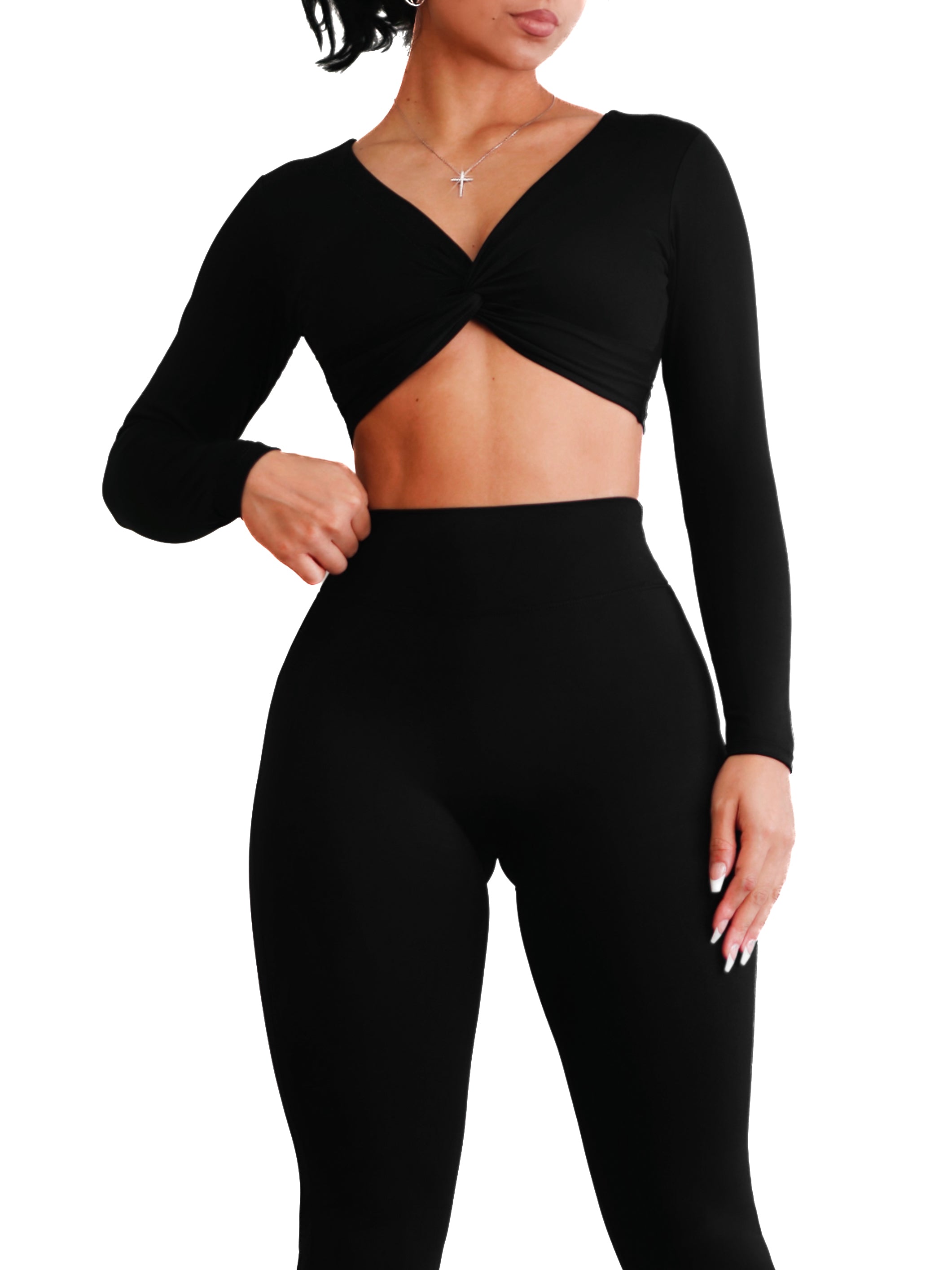 Clubhouse Long Sleeve Athletic Shirt for Men & Women - Moisture Wicking Workout Top (Black) - Perfect for Gym, Running & Outdoor Sports