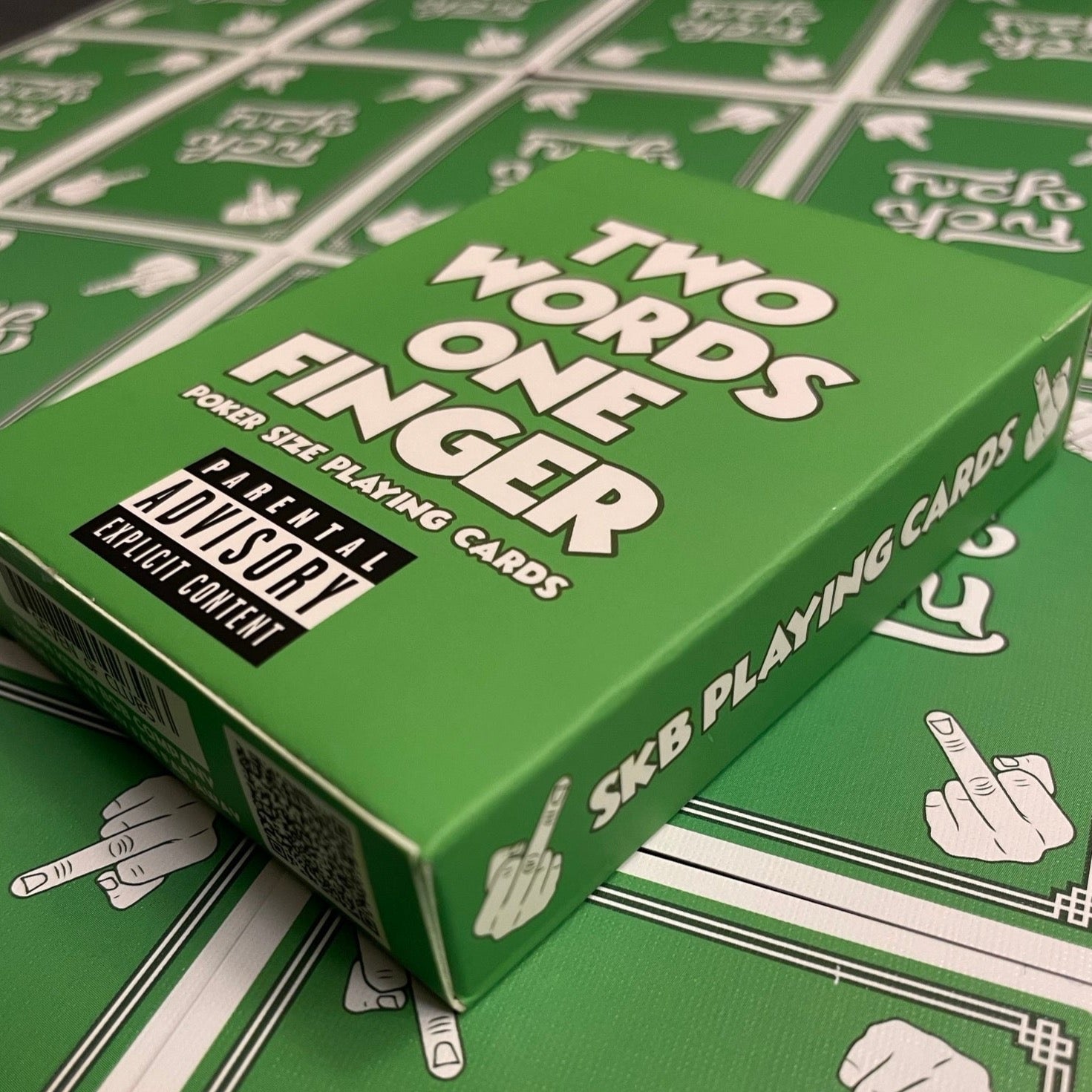 Two Words One Finger Playing Cards - Fun Adult Party Game for Social Gatherings & Ice Breakers