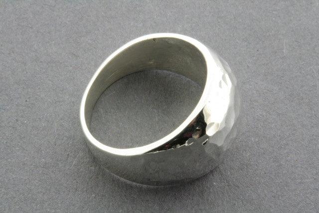 Vintage Battered Signet Ring - Sterling Silver Men's Jewelry for Everyday Wear & Gifting