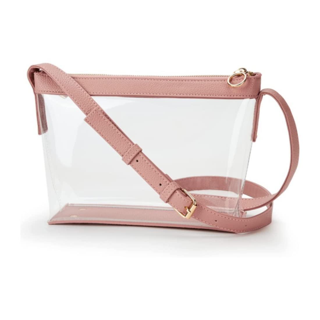 BYKOINE Women's Clear Crossbody Bag - Stadium Approved Leather Purse for Concerts, Sports Events & Festivals | Perfect for Concerts, Travel, Shopping & Night Out