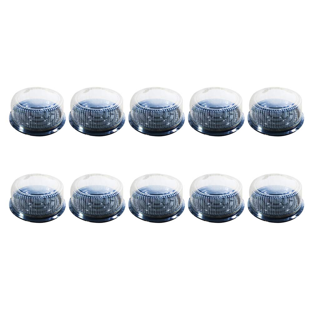 DOITOOL 20PCS 8-Inch Clear Plastic Cake Boxes - Disposable Transparent Pastry Containers for Cupcakes, Mooncakes, Desserts | Perfect for Bakery, Party Favors & Gift Packaging