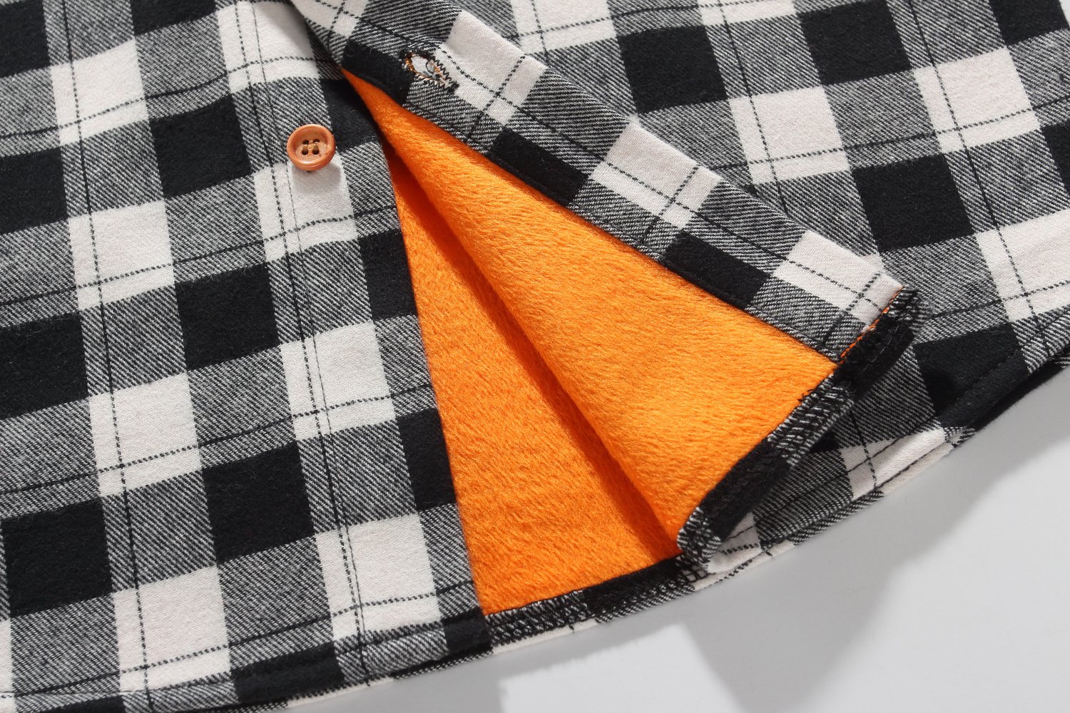 Boys Flannel Jacket - Fleece Plaid Shirt for Outdoor & School