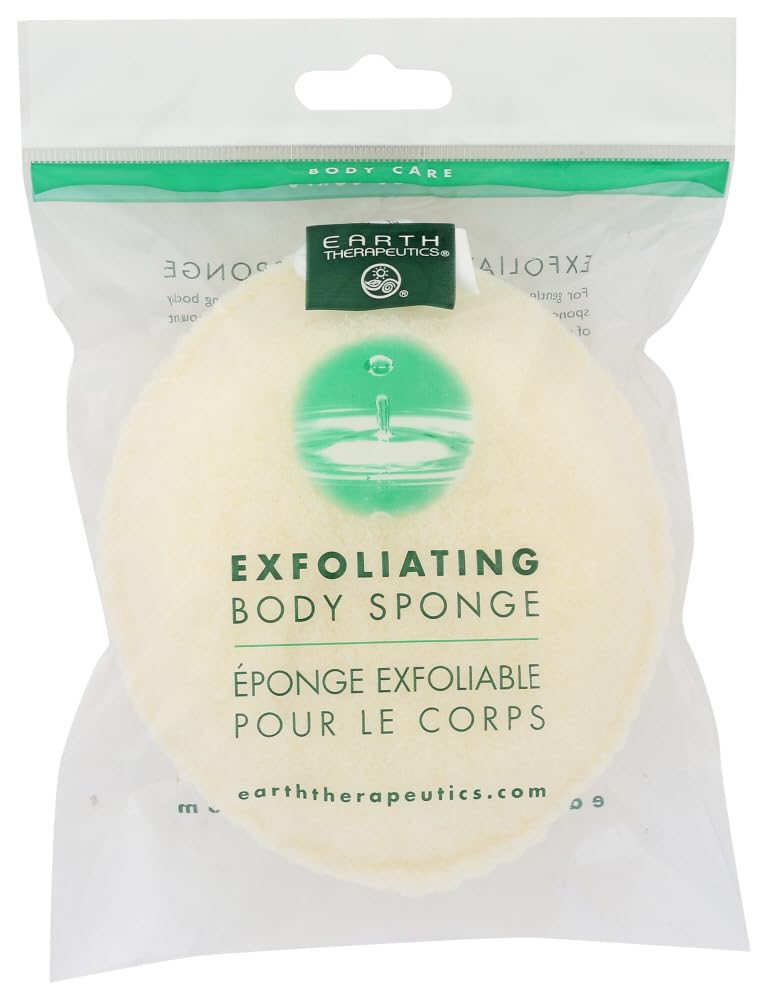 Earth Therapeutics Exfoliating Oval Body Sponge - 3 Pack for Deep Cleansing & Skin Renewal | Perfect for Shower, Bath & Spa Days | Gentle Exfoliation for Smooth, Glowing Skin