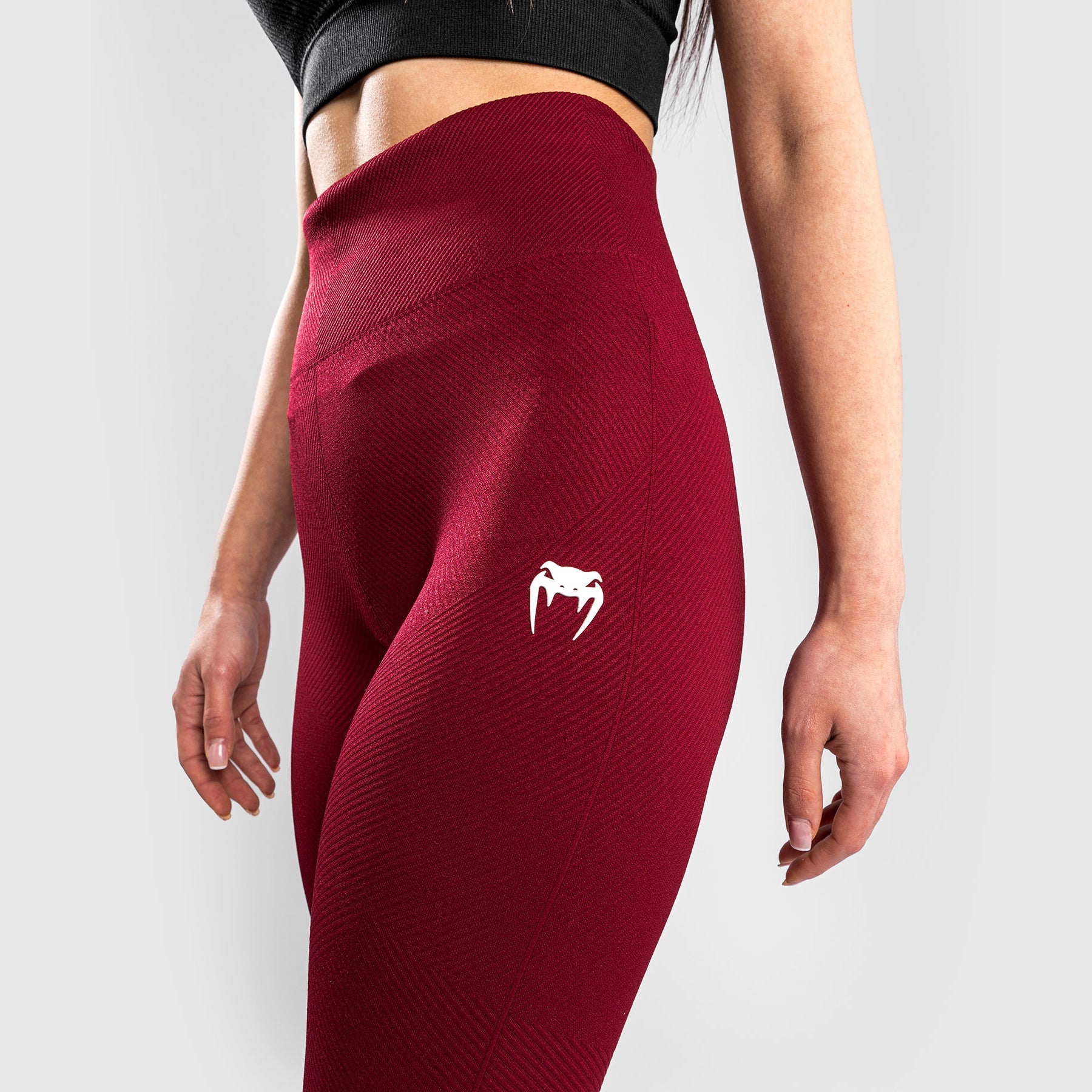 Venum Sparring Seamless Leggings for Women - High Performance MMA & Training Leggings in Burgundy - Perfect for Boxing, Muay Thai & Fitness Workouts