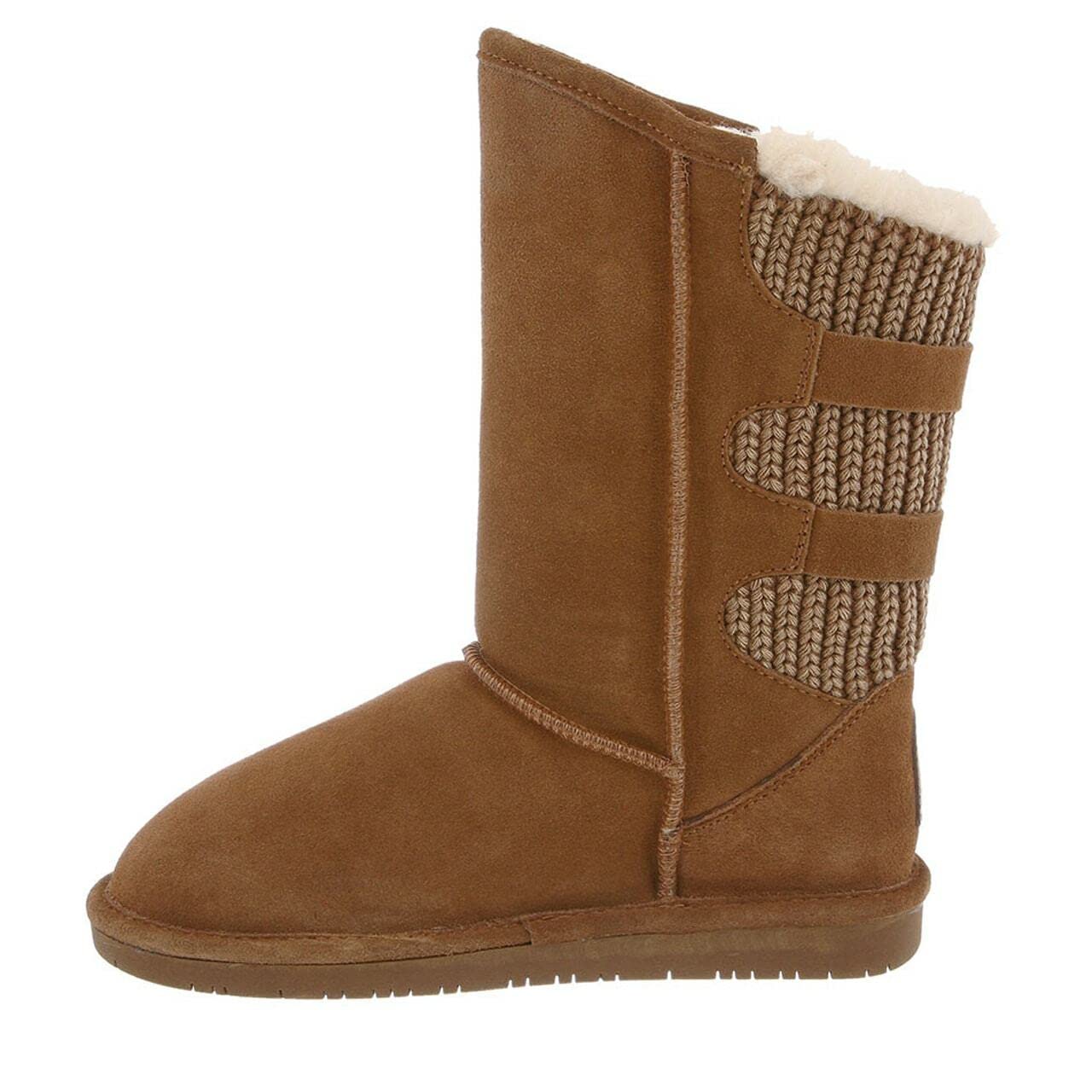 BEARPAW Women's Boshie Suede Slip-On Winter Boots - Comfortable, Warm & Stylish in Multiple Colors | Perfect for Casual Outings, Snow Days & Cold Weather Fashion