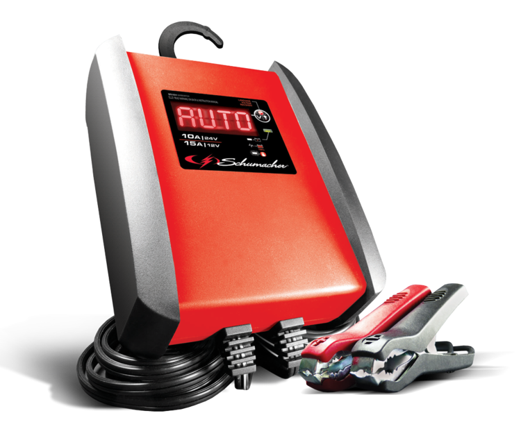 12V/24V 15Amp/10Amp Smart Battery Charger for Car, Boat, RV - Fast Charging with Auto Shutoff - Perfect for Automotive, Marine & Power Sports Use