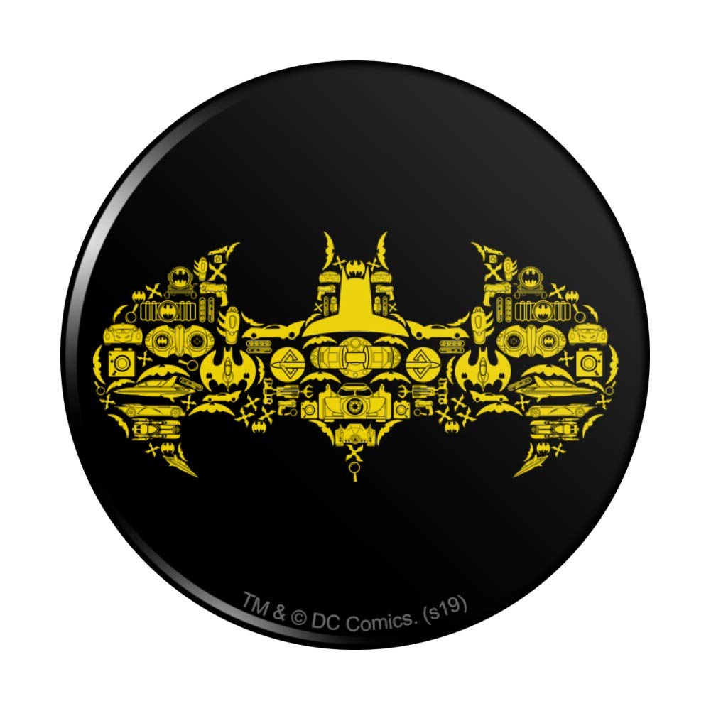 Batman Icons Logo Refrigerator Magnet - Strong Kitchen Fridge Locker Button Magnet for Home, Office, Dorm - Perfect for Decorating Fridge, Lockers, and Metal Surfaces
